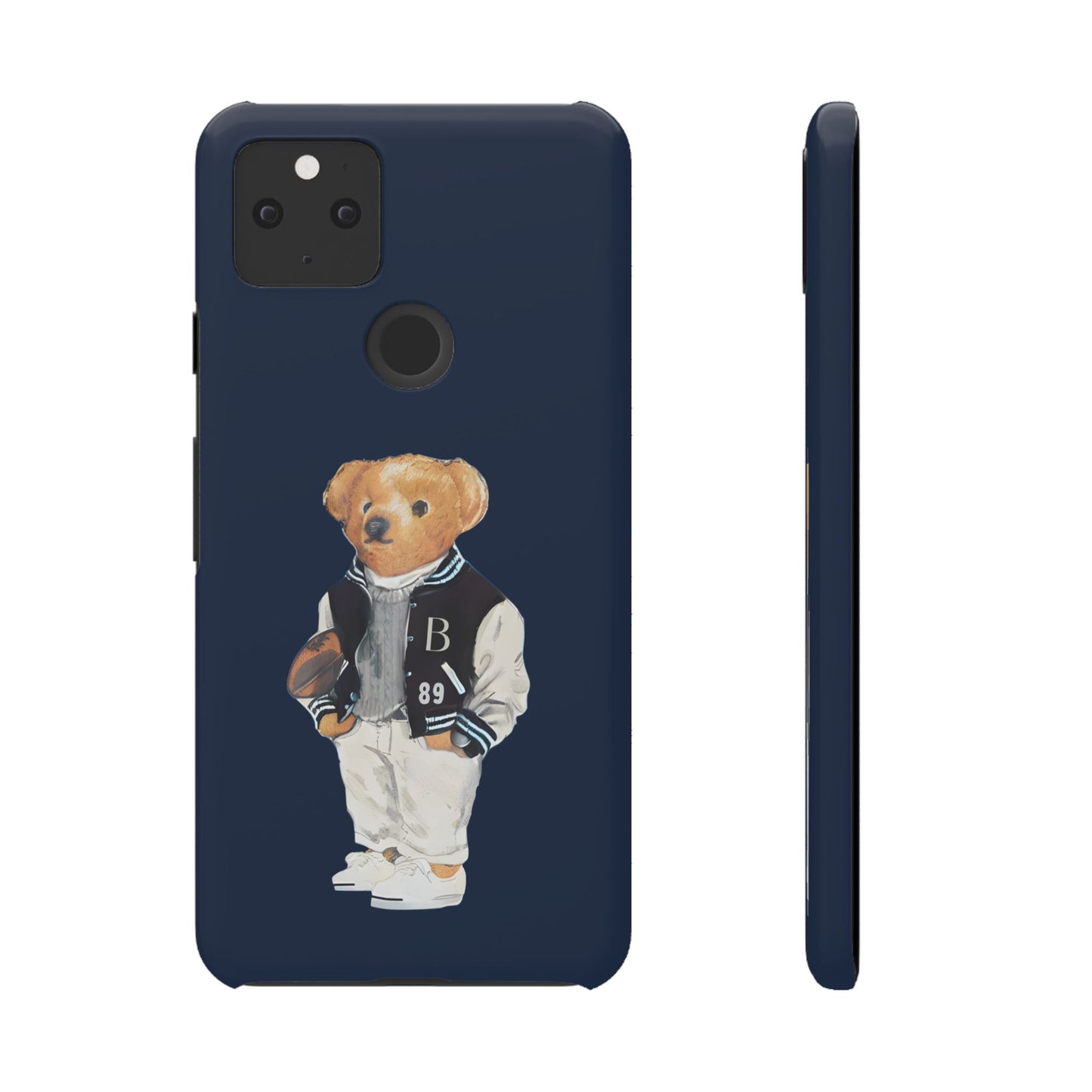 Dark Blue Bear Snap Case – Bold & Stylish