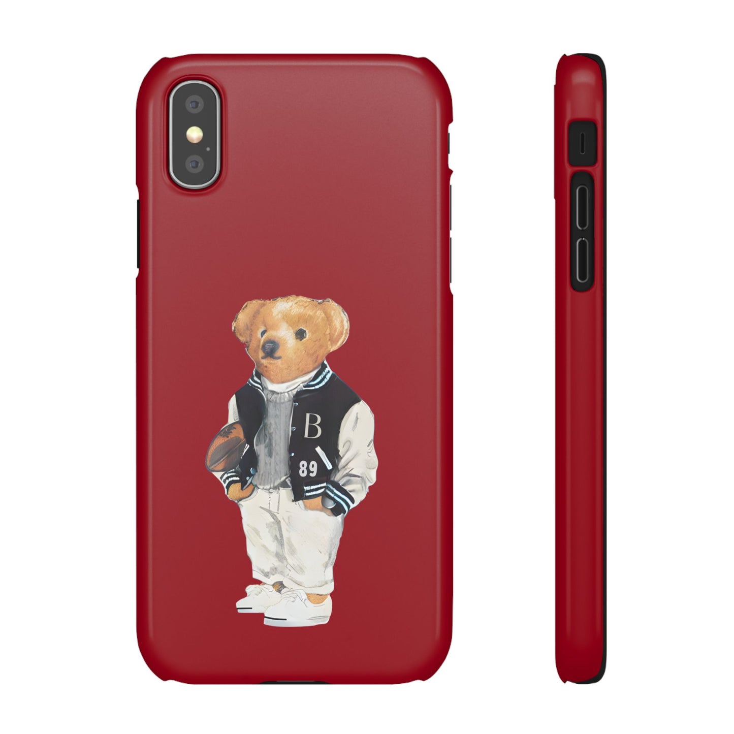 Red Bear Snap Case – Bold & Stylish