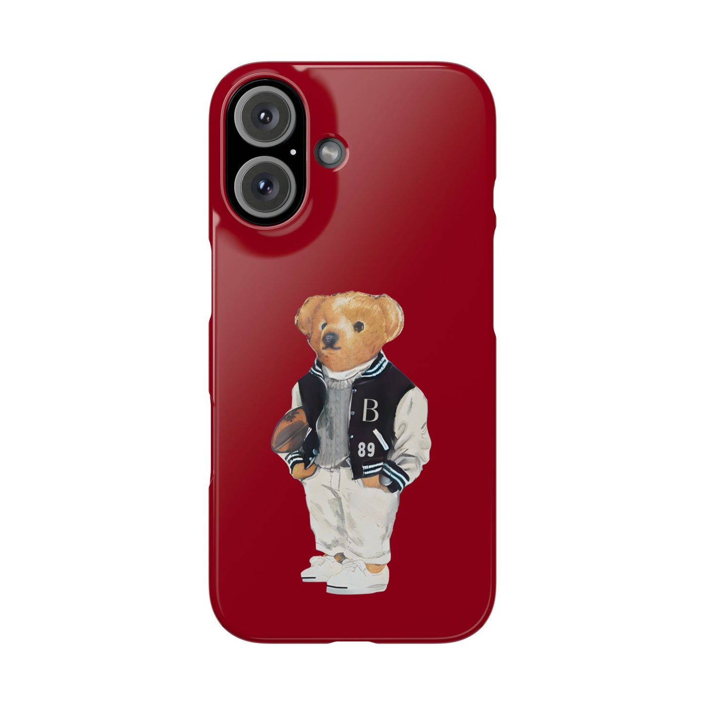 Red Bear Snap Case – Bold & Stylish