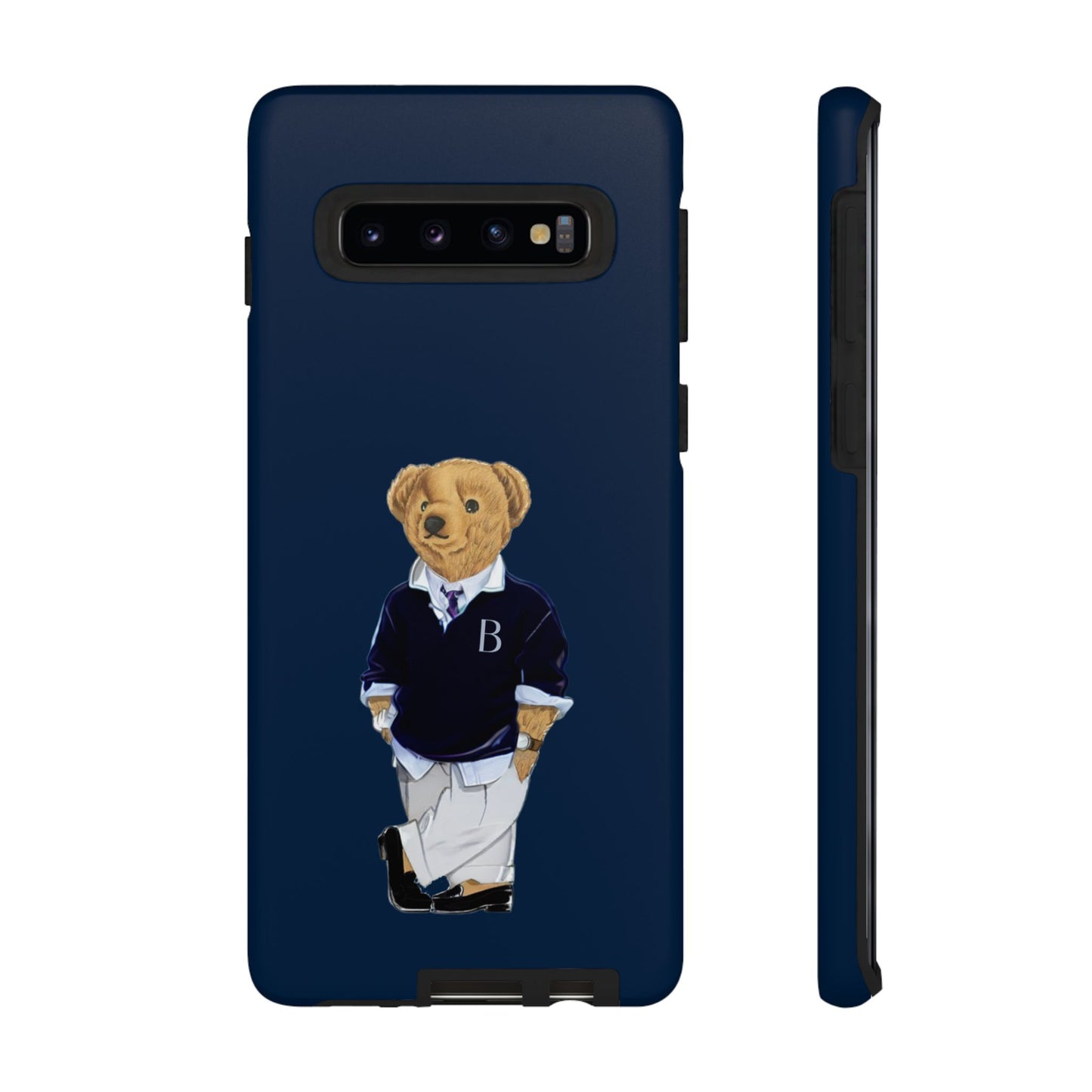 Dark Blue Bear Though Phone Case