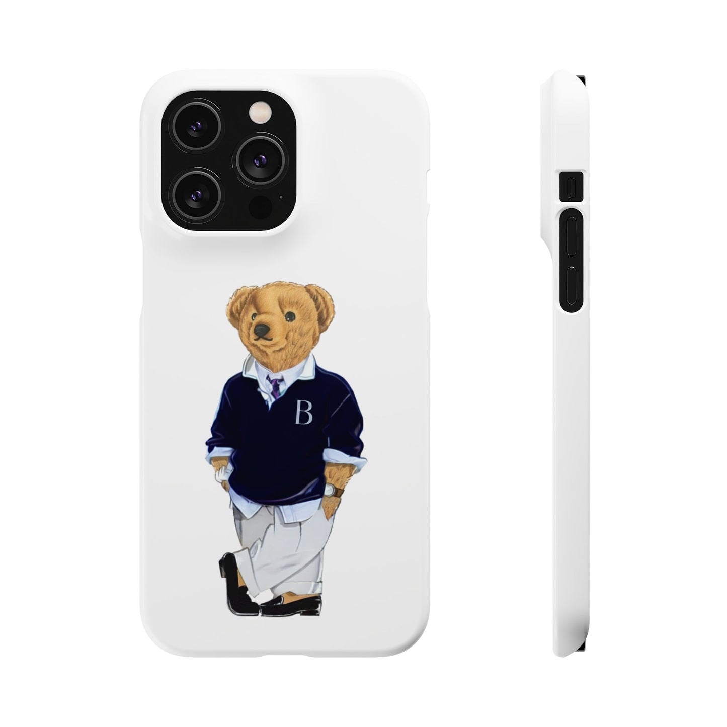 White Bear Snap Case – Bold & Stylish