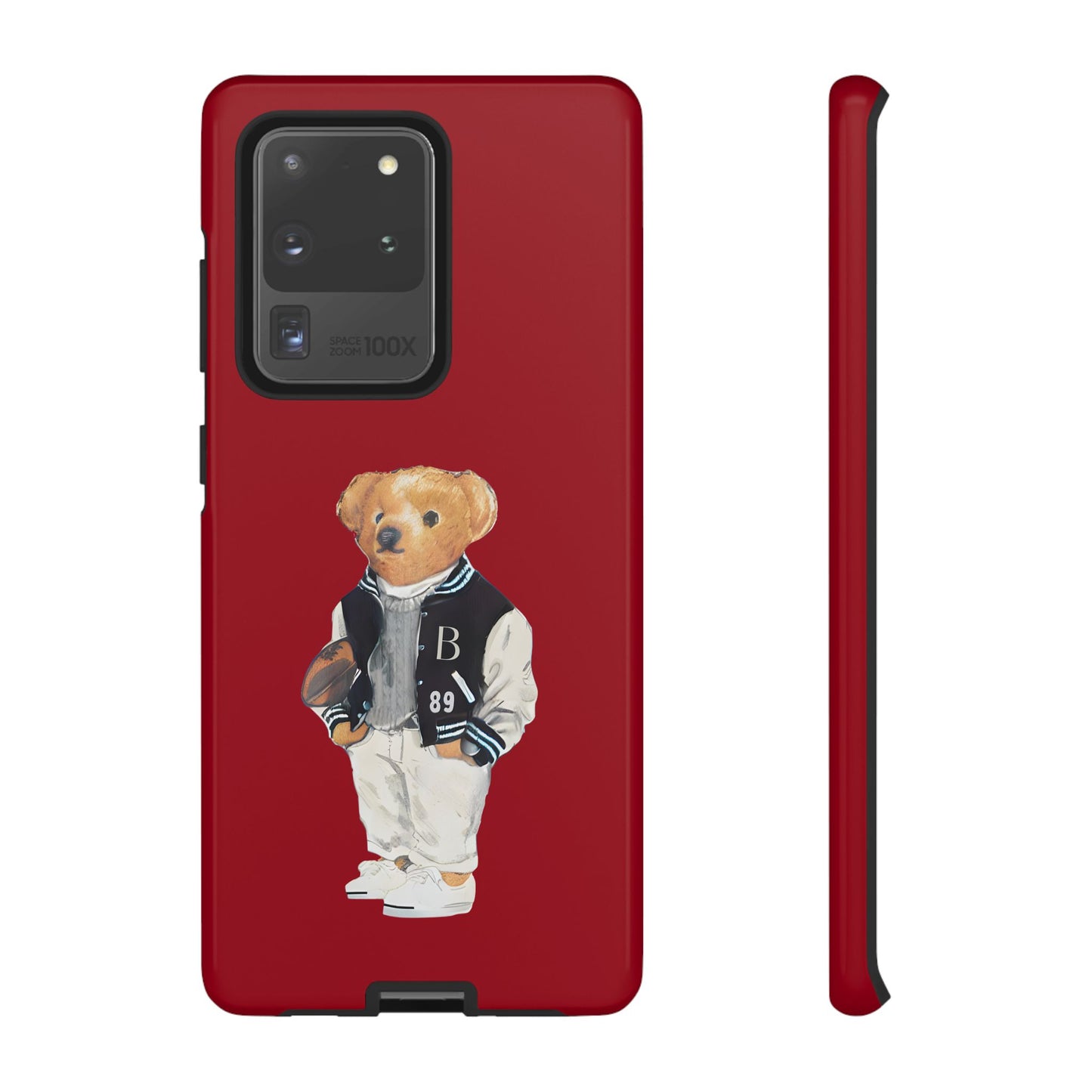 Red Tough Bear Phone Case