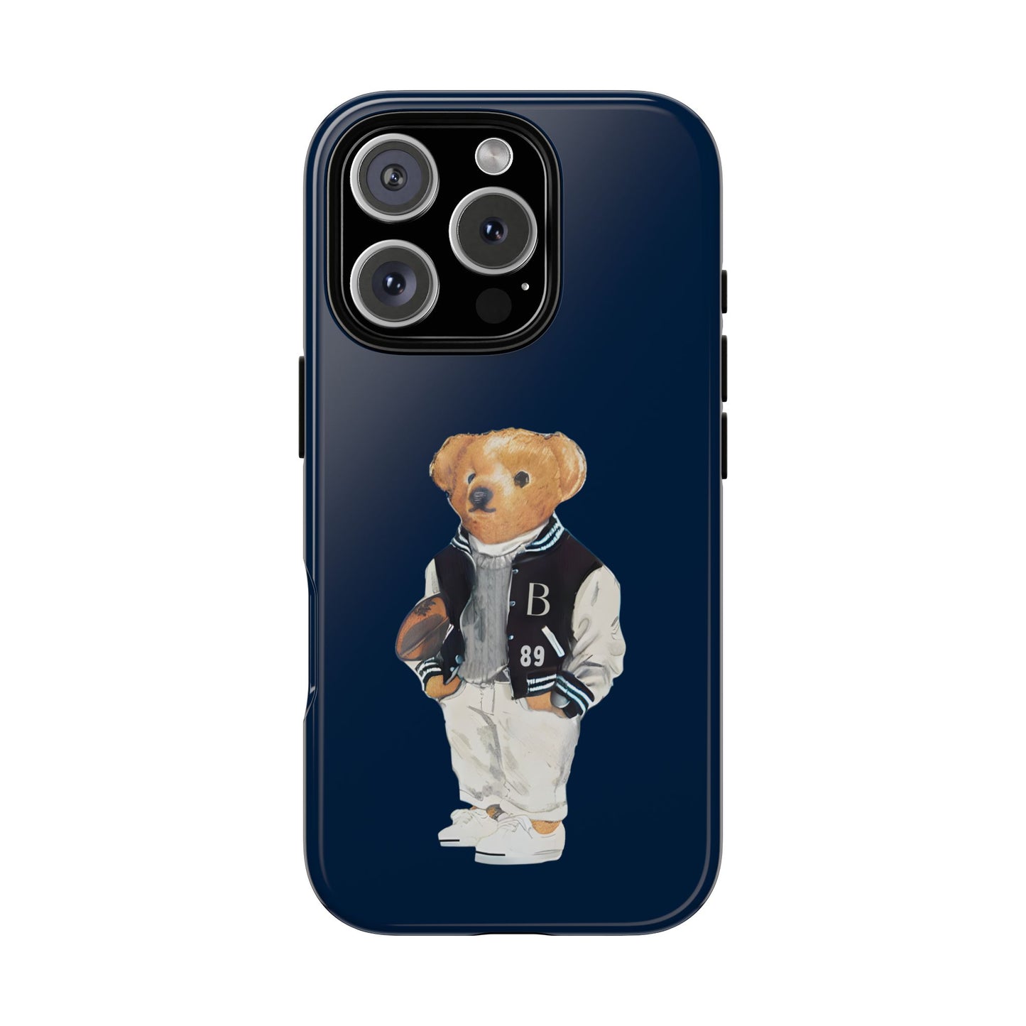 Dark Blue Tough Bear Phone Case