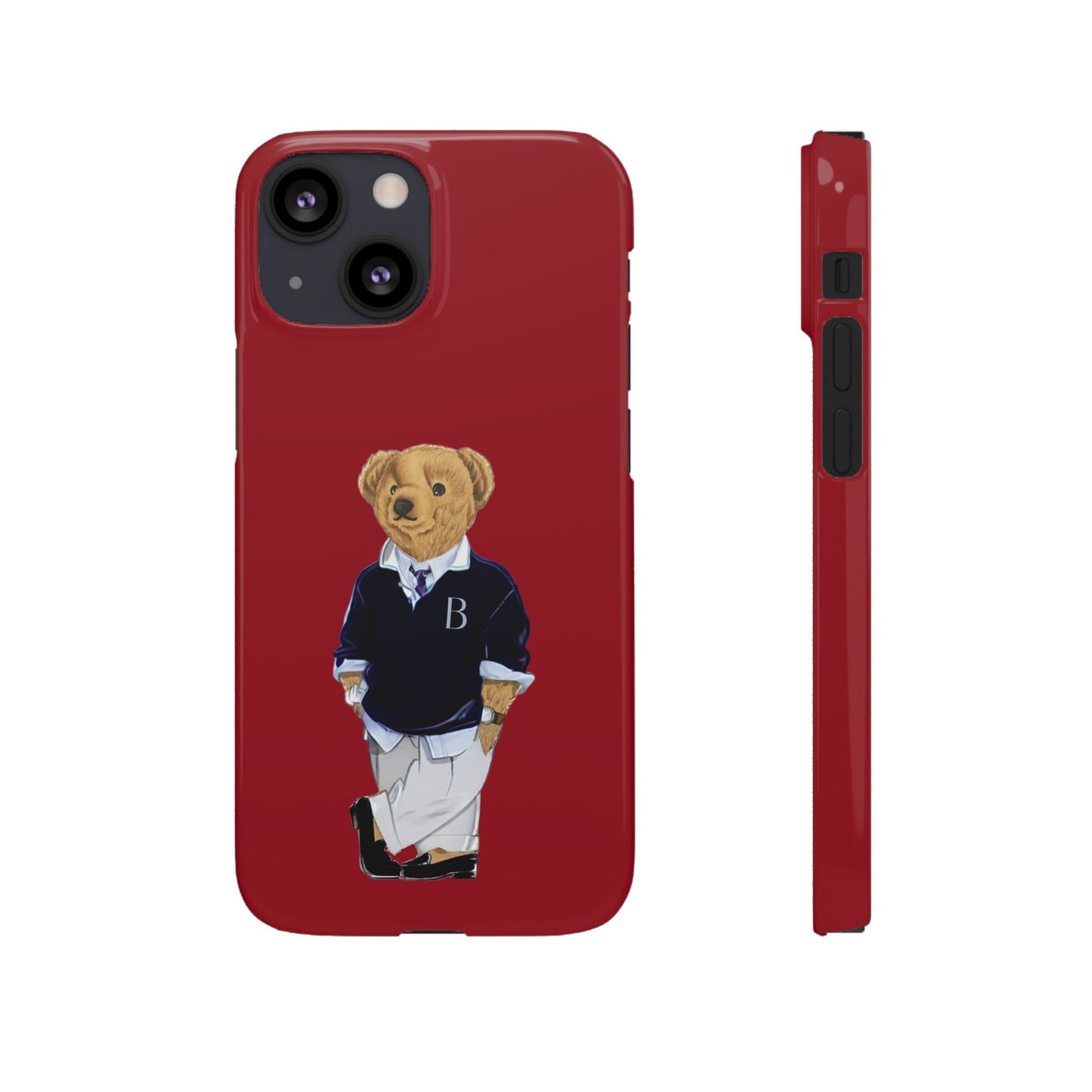 Red Bear Snap Case – Bold & Stylish