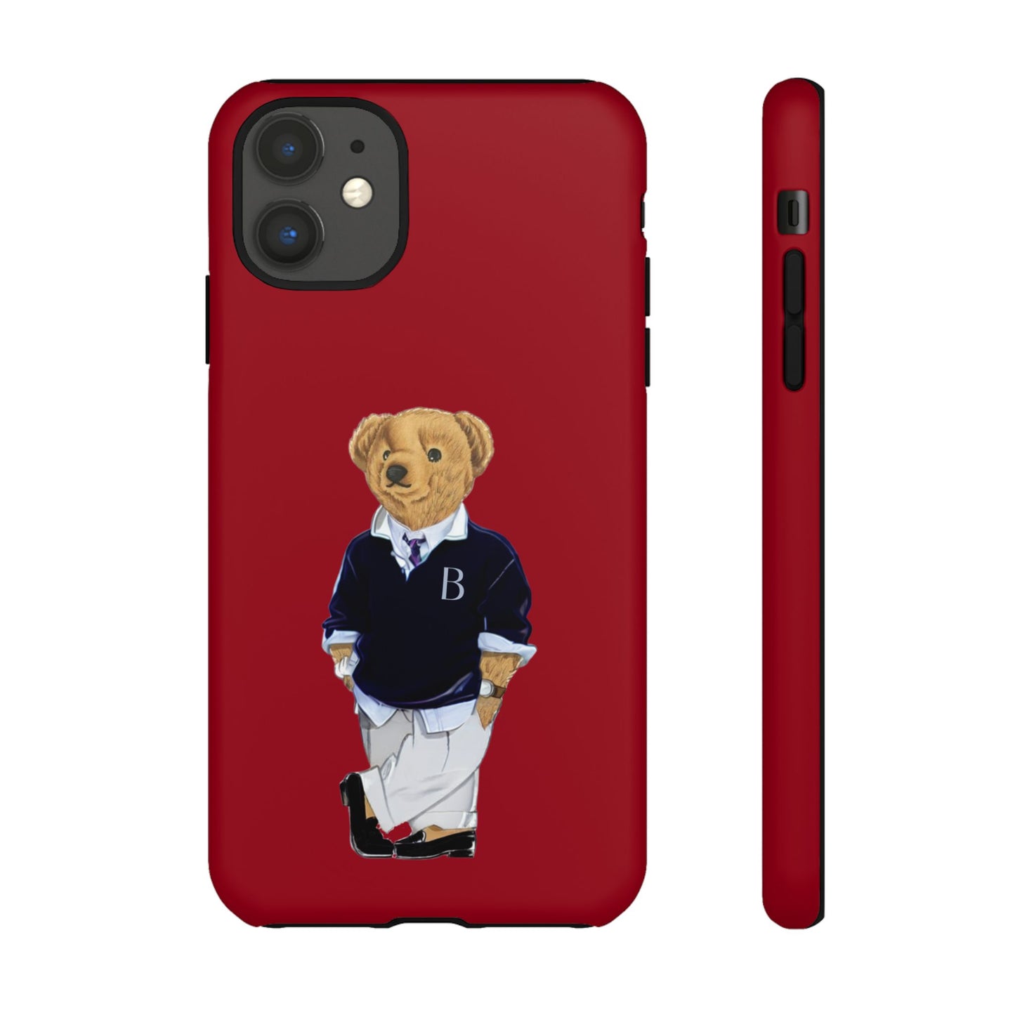 Red Bear Though Phone Case