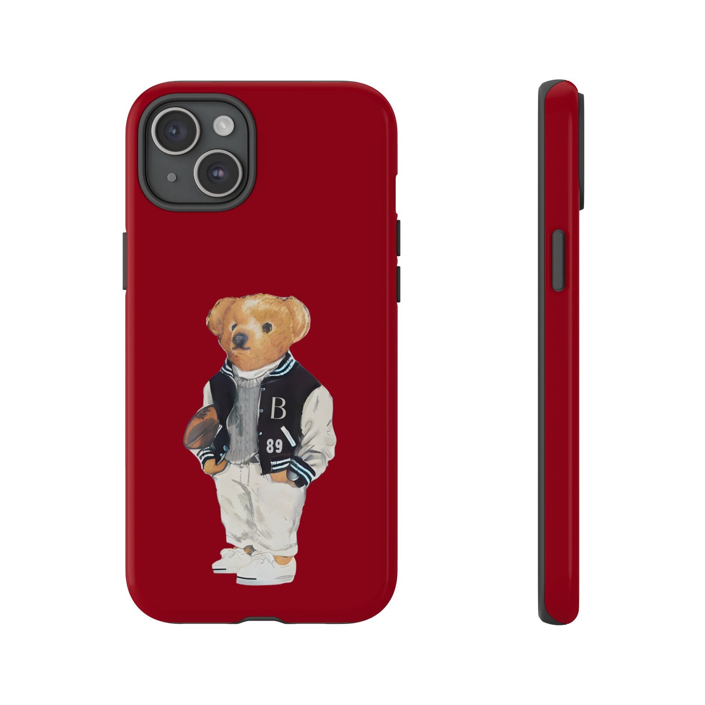 Red Tough Bear Phone Case