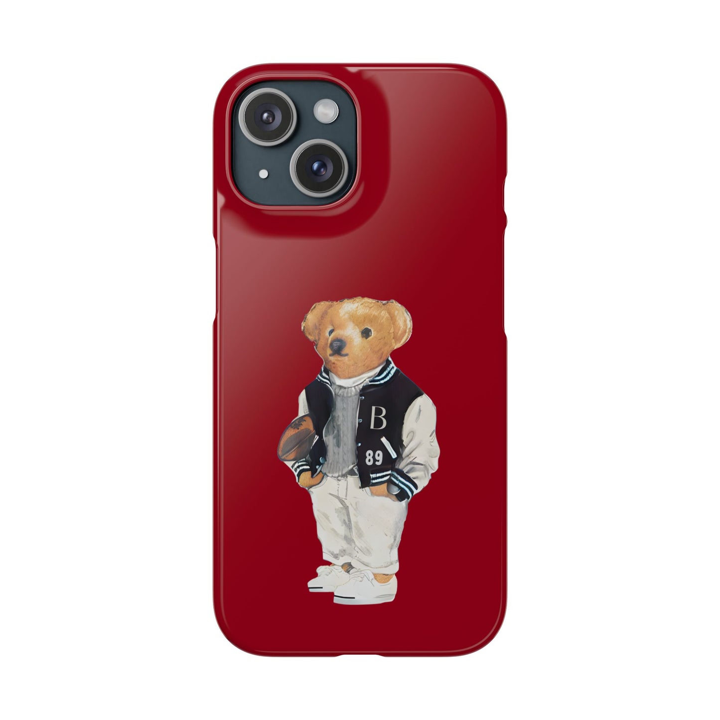 Red Bear Snap Case – Bold & Stylish