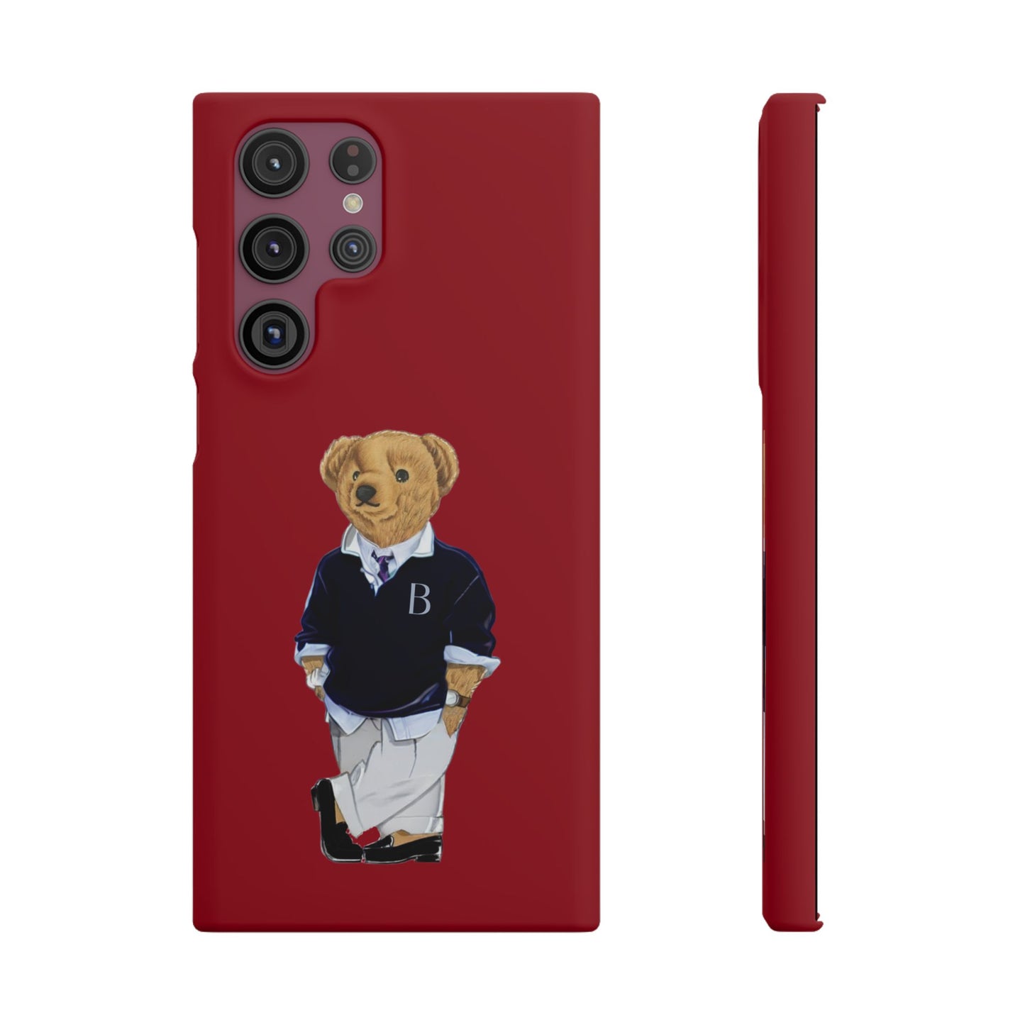 Red Bear Snap Case – Bold & Stylish