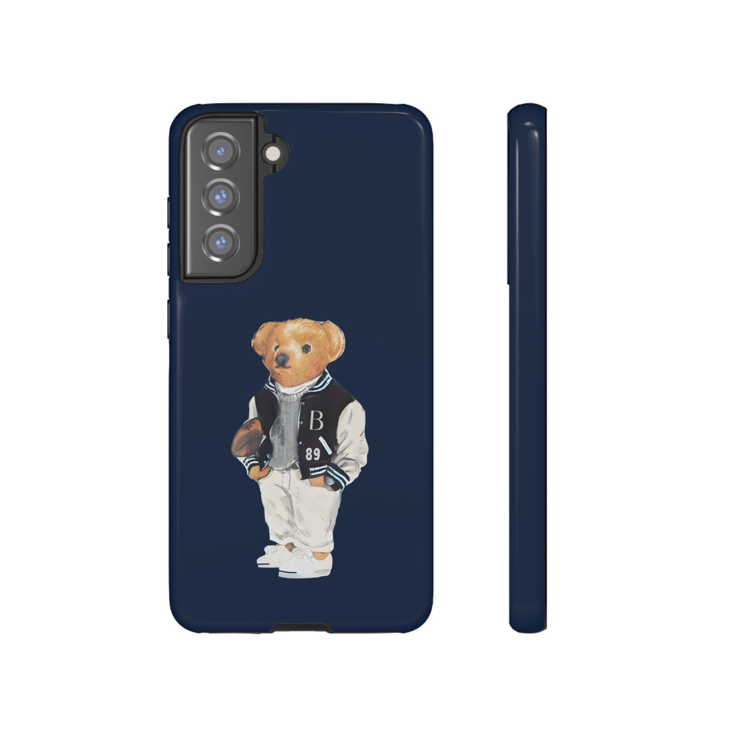 Dark Blue Tough Bear Phone Case