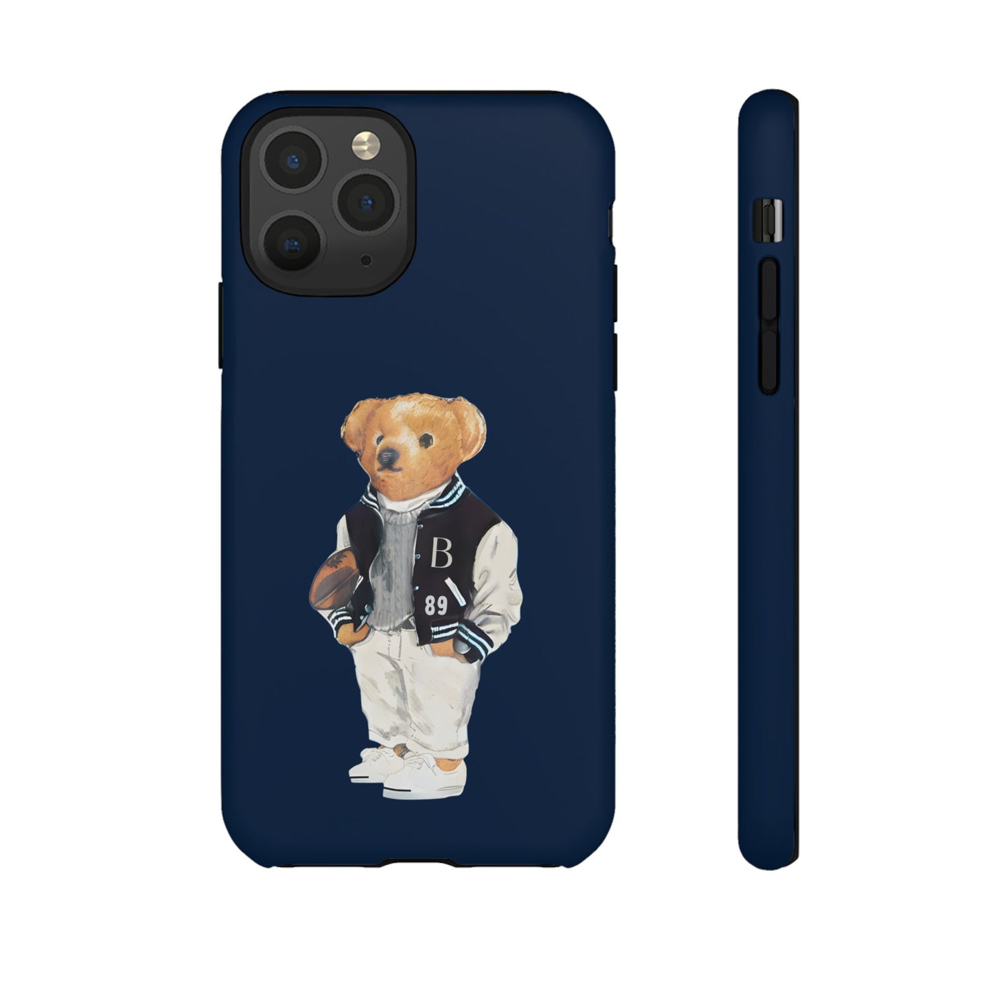 Dark Blue Tough Bear Phone Case