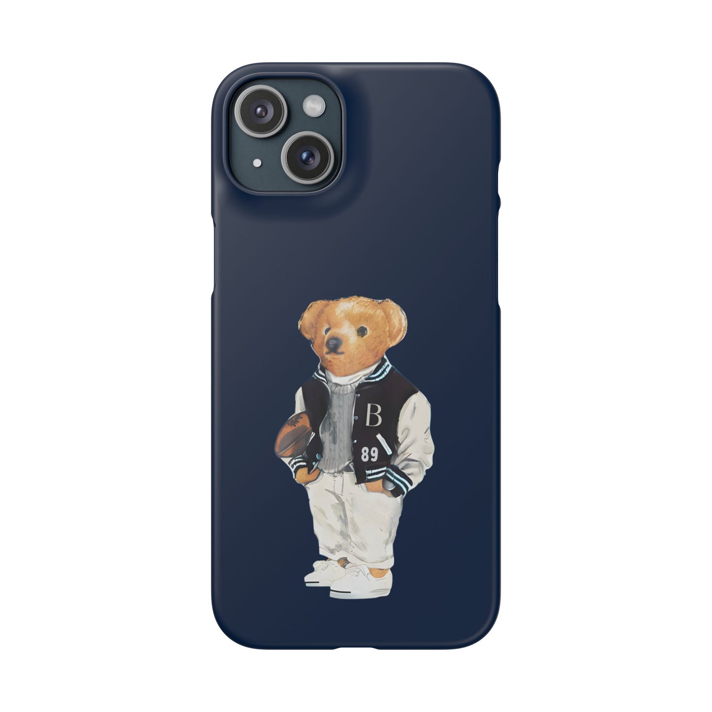 Dark Blue Bear Snap Case – Bold & Stylish