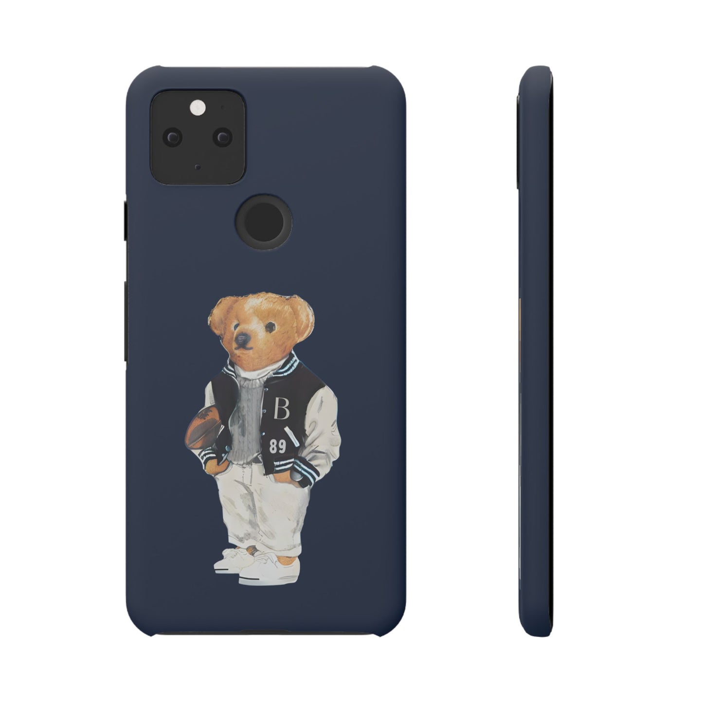 Dark Blue Bear Snap Case – Bold & Stylish