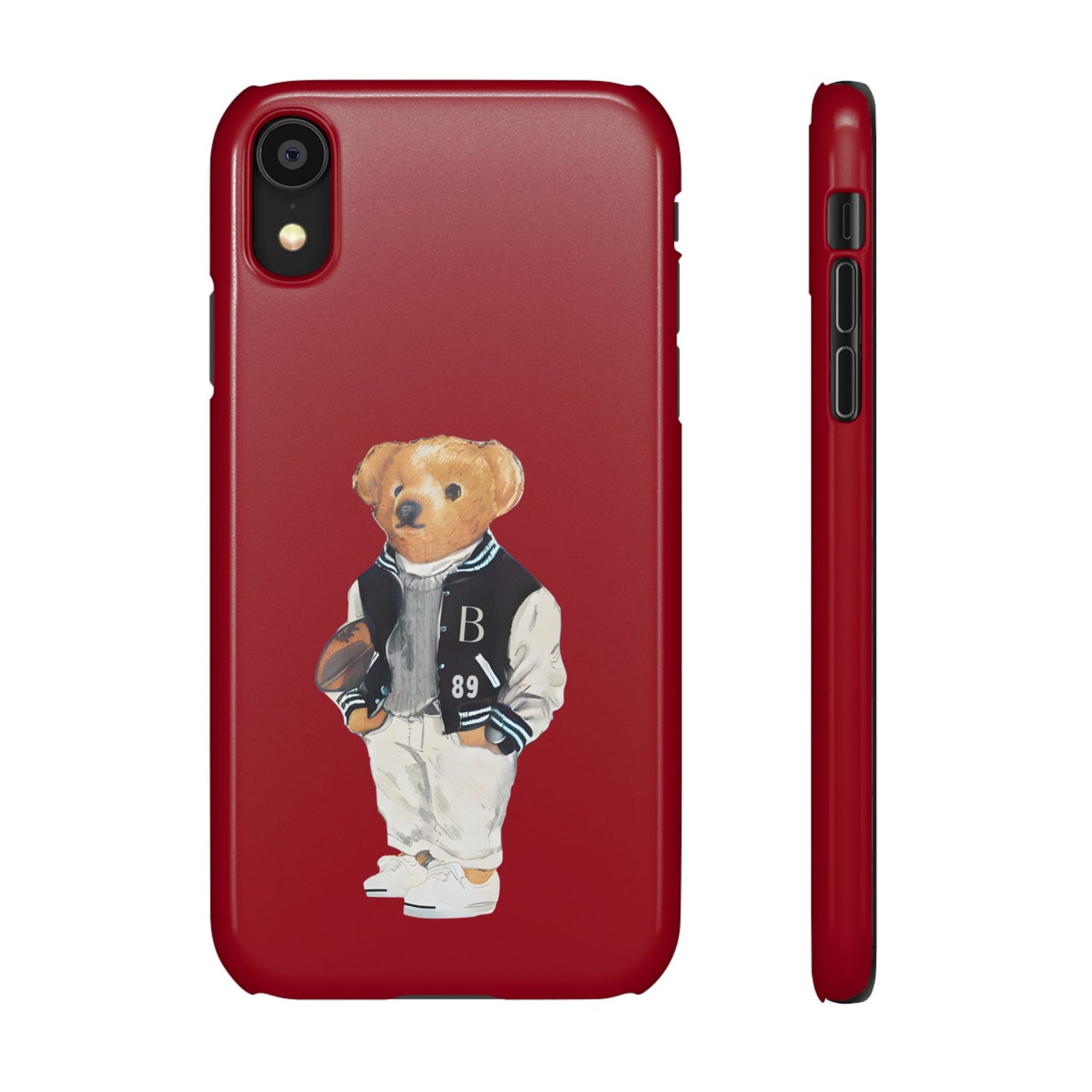 Red Bear Snap Case – Bold & Stylish