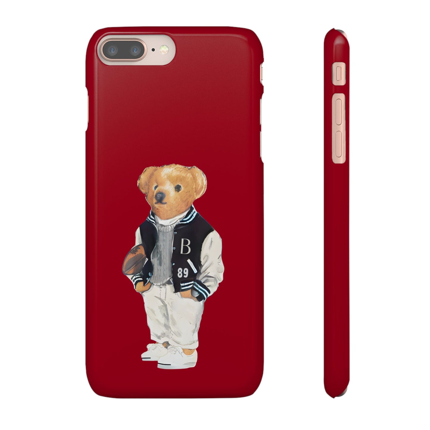 Red Bear Snap Case – Bold & Stylish