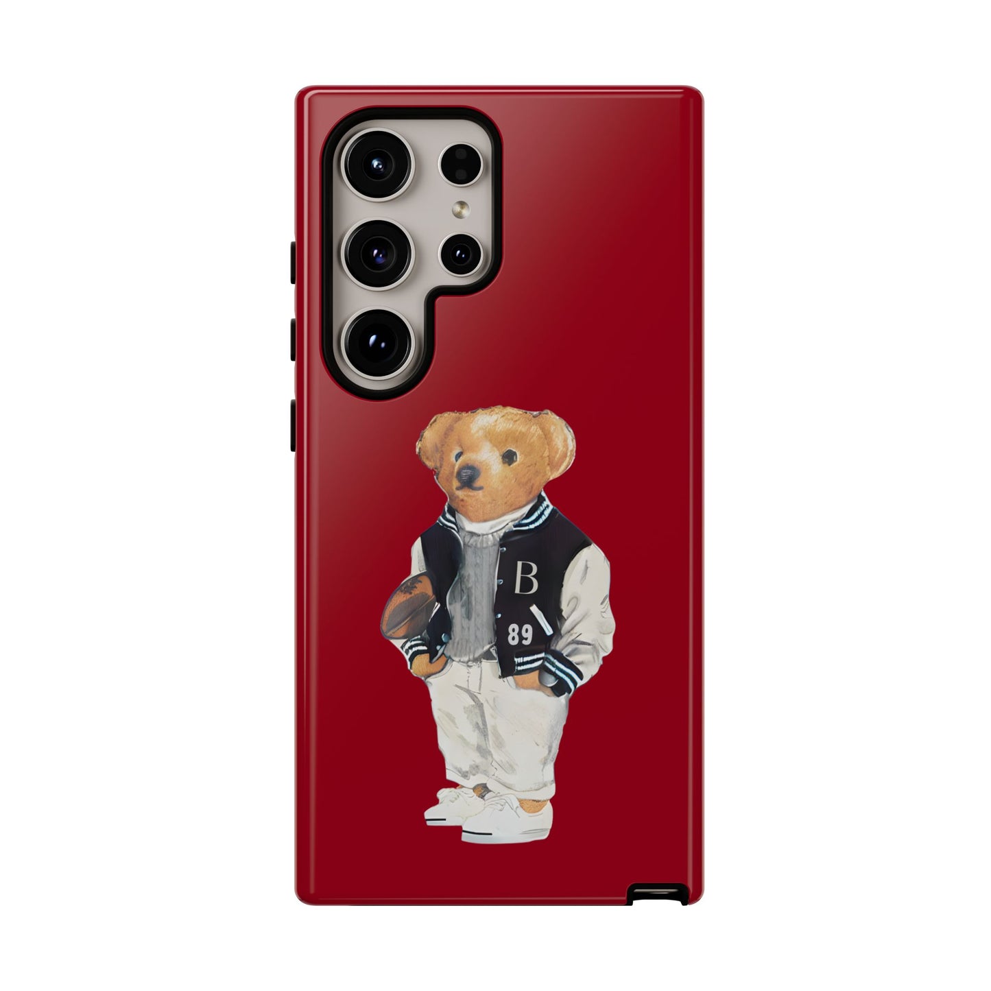 Red Tough Bear Phone Case