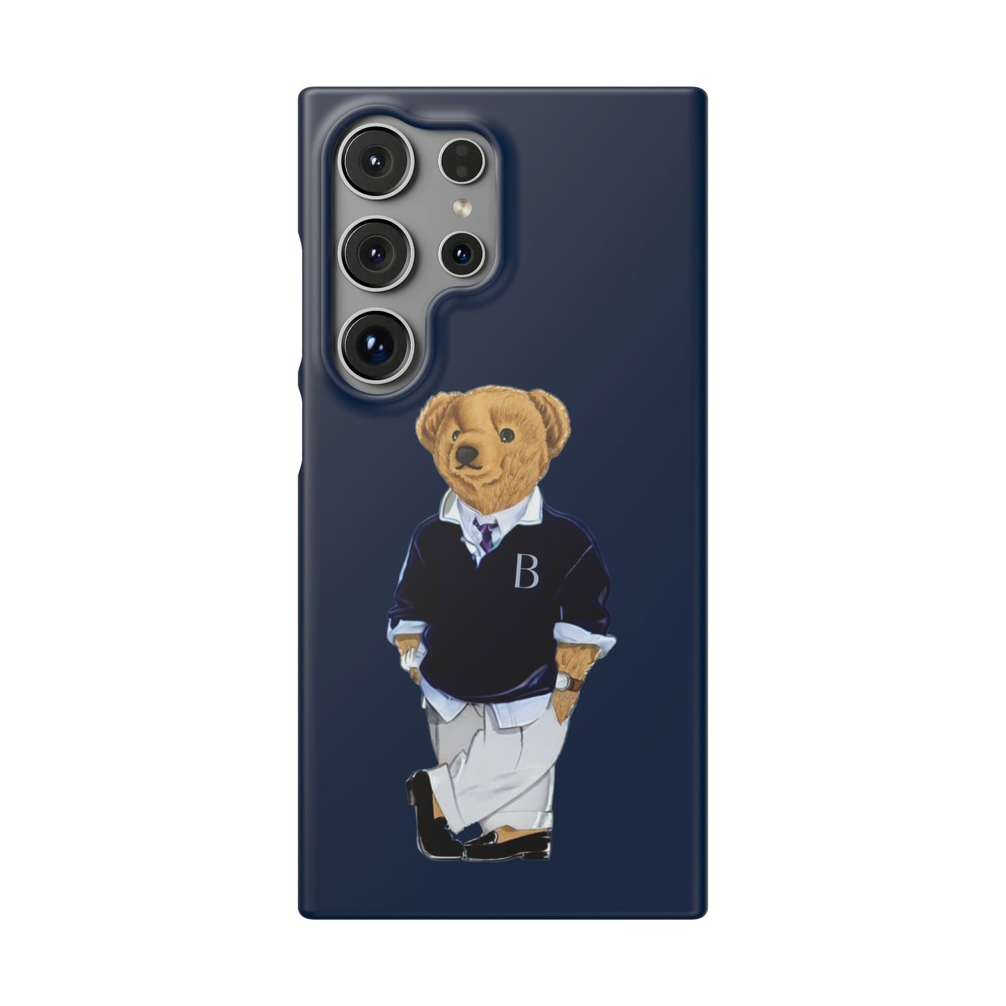 Dark Blue Bear Snap Case – Bold & Stylish