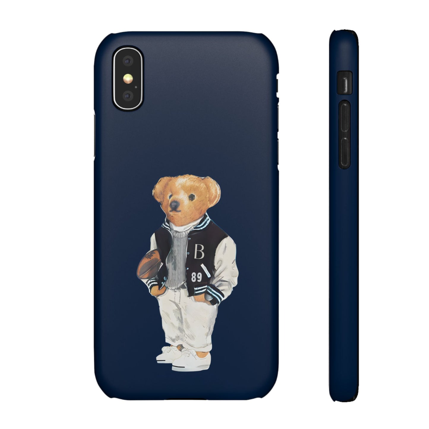 Dark Blue Bear Snap Case – Bold & Stylish