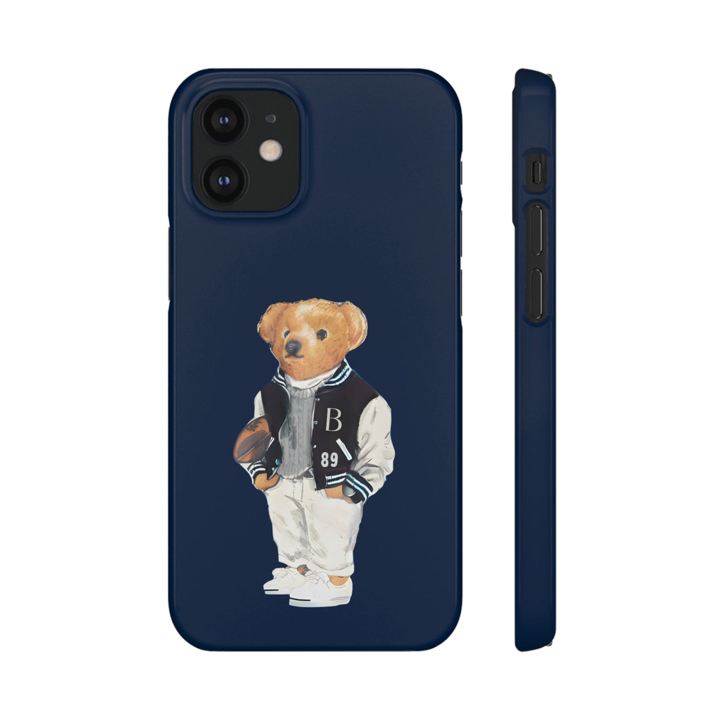 Dark Blue Bear Snap Case – Bold & Stylish