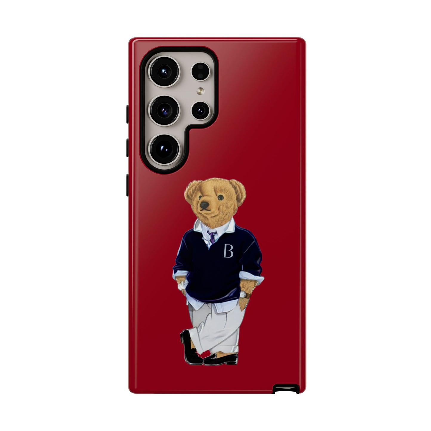 Red Bear Though Phone Case