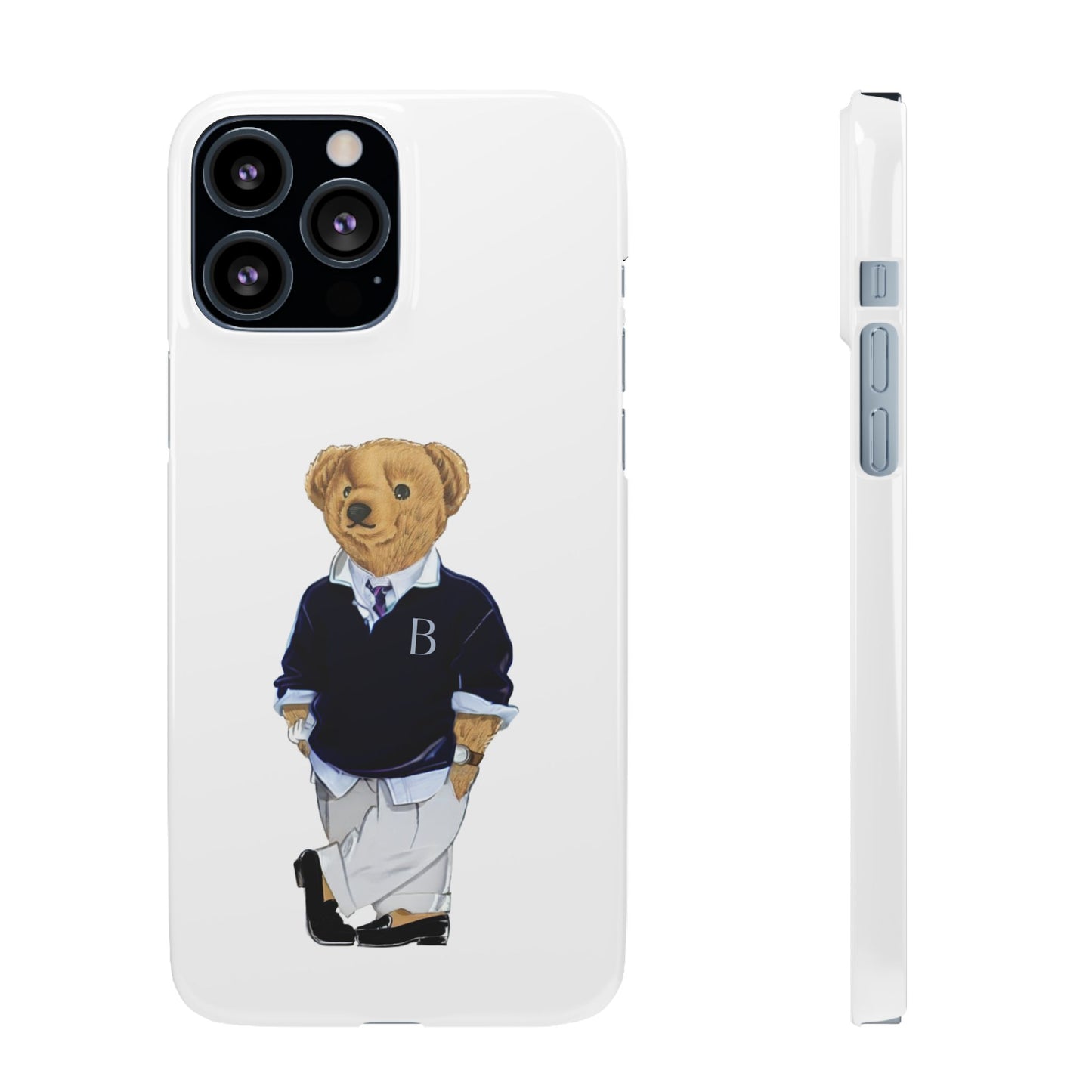 White Bear Snap Case – Bold & Stylish