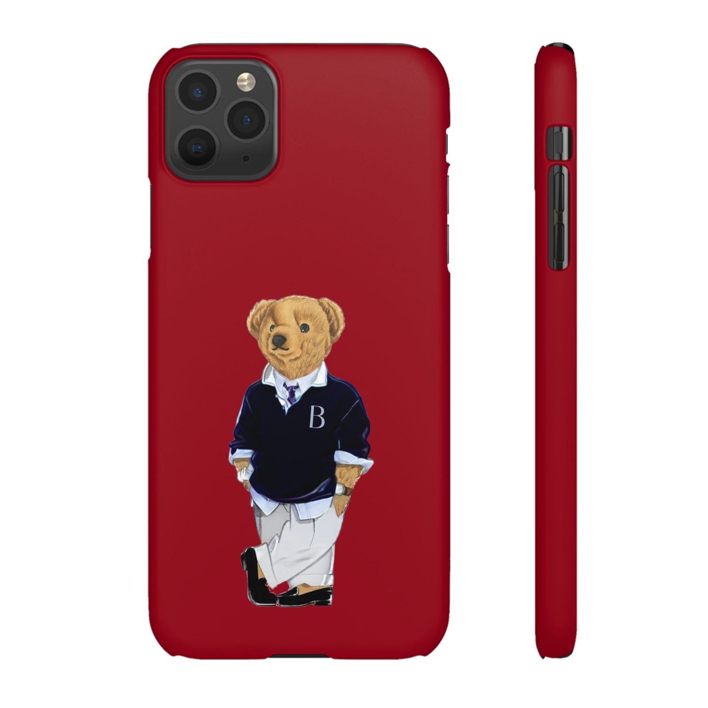 Red Bear Snap Case – Bold & Stylish