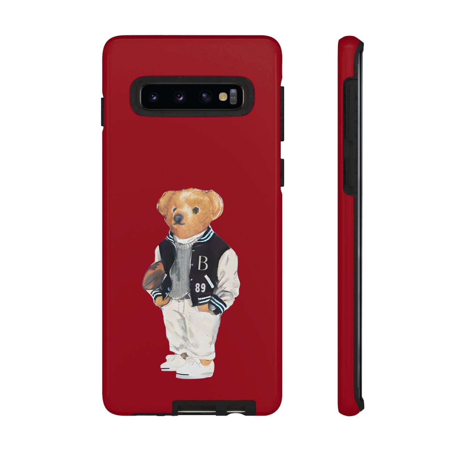 Red Tough Bear Phone Case