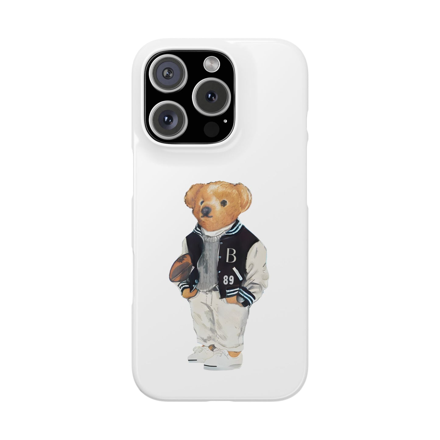 White Bear Snap Case – Bold & Stylish