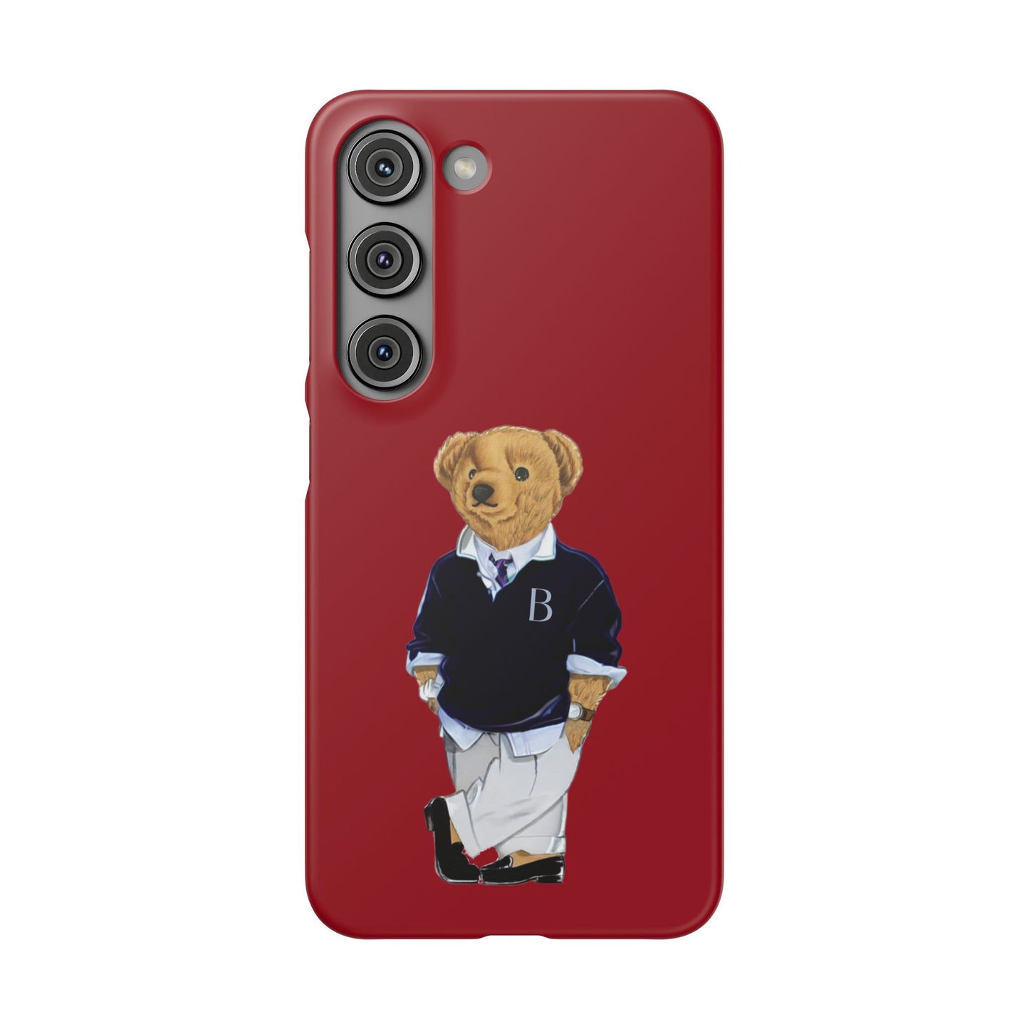 Red Bear Snap Case – Bold & Stylish