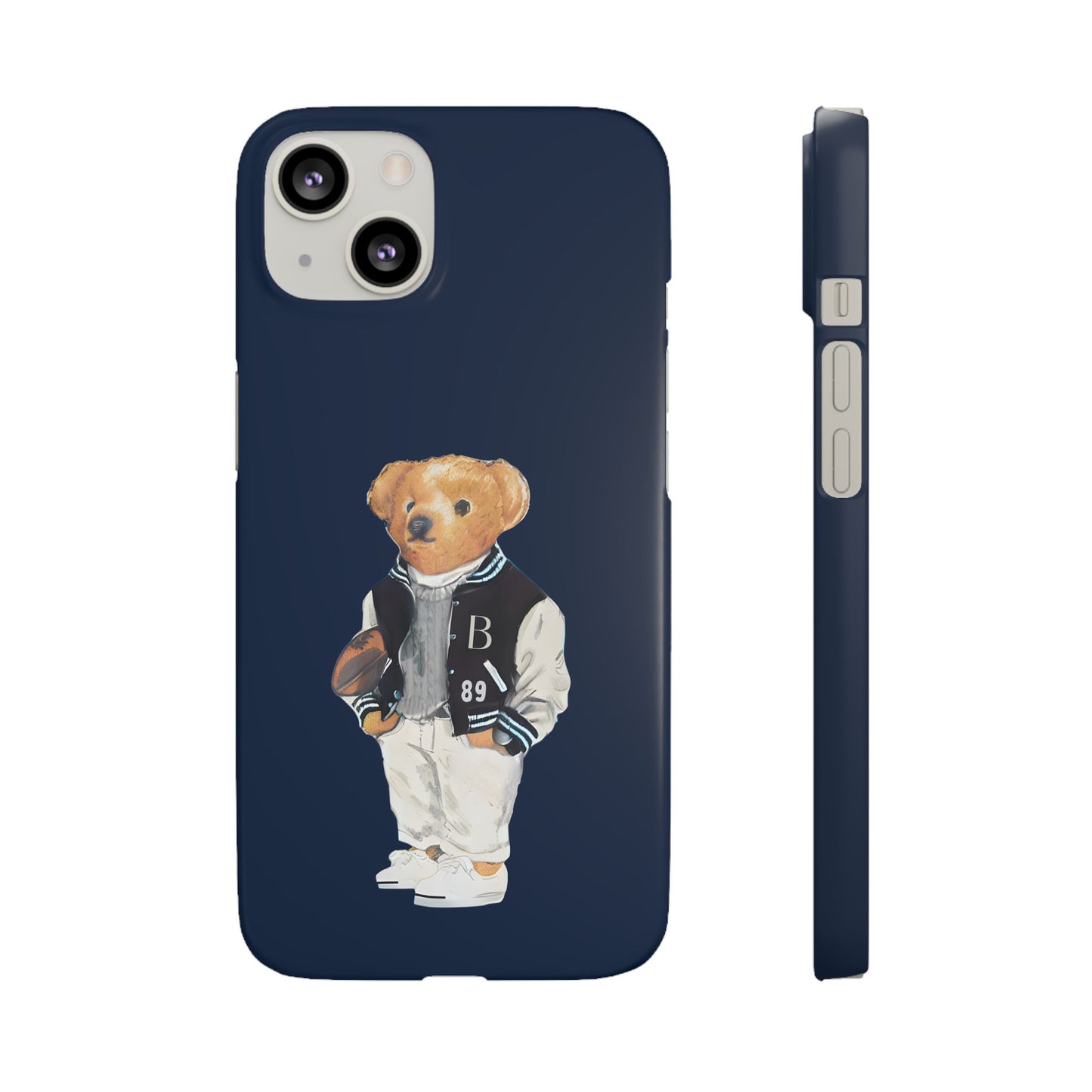 Dark Blue Bear Snap Case – Bold & Stylish