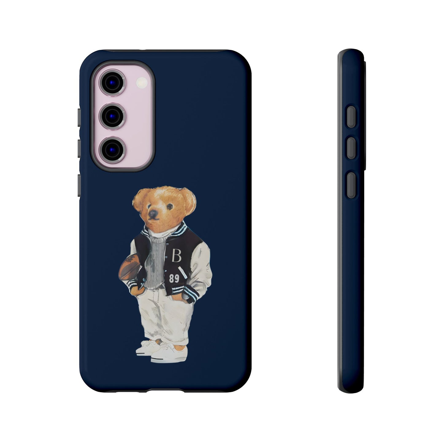 Dark Blue Tough Bear Phone Case