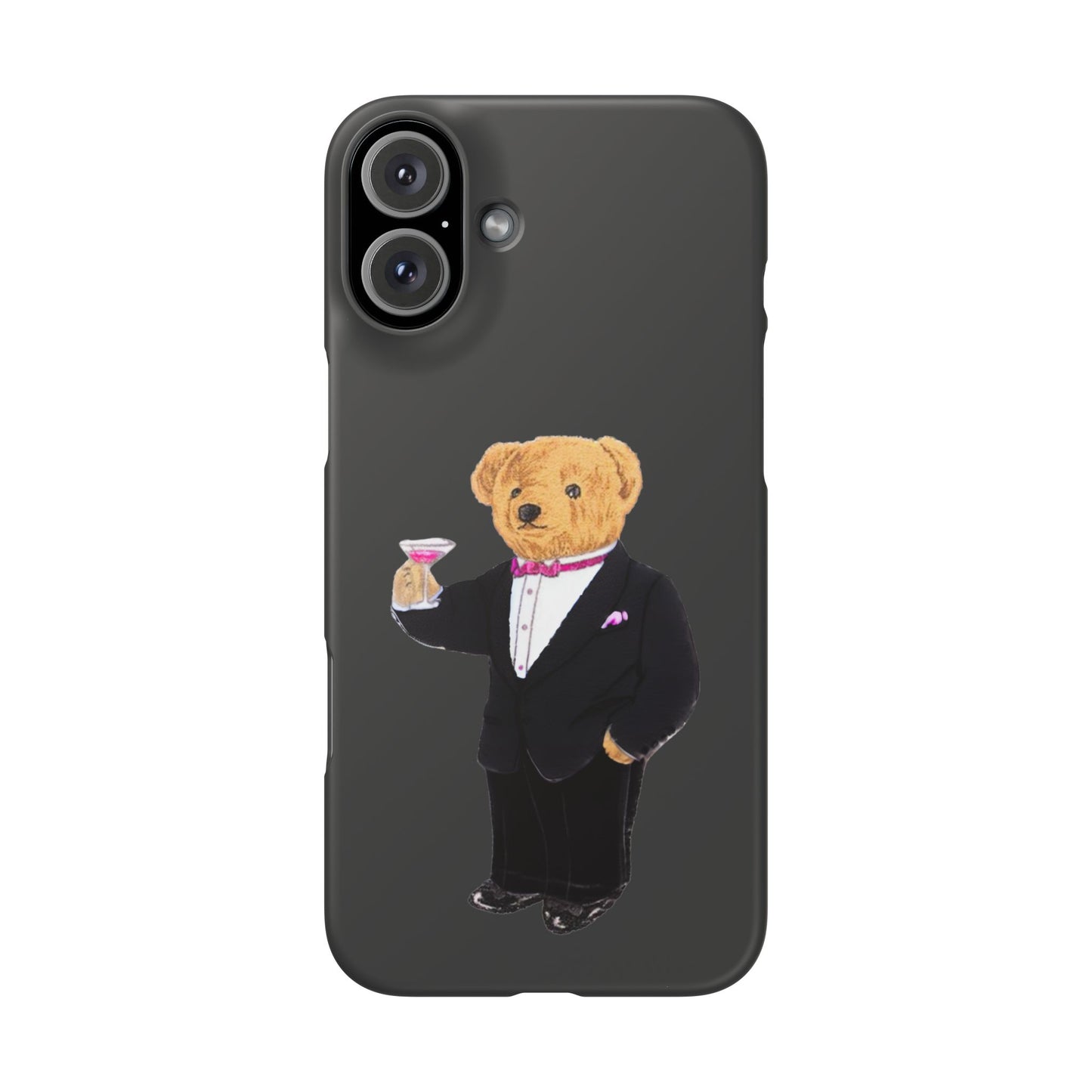 Light Black Bear Snap Case – Bold & Stylish