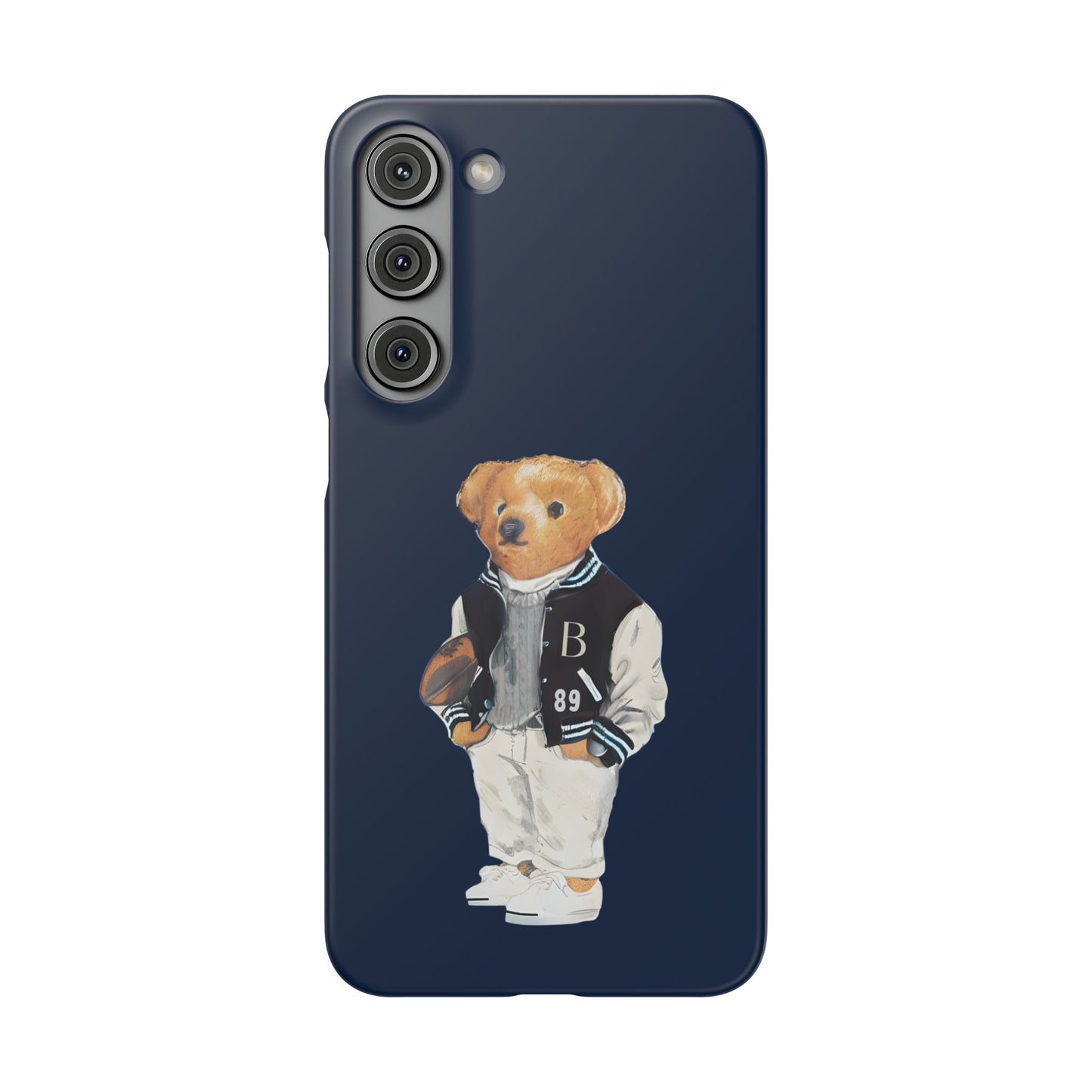 Dark Blue Bear Snap Case – Bold & Stylish