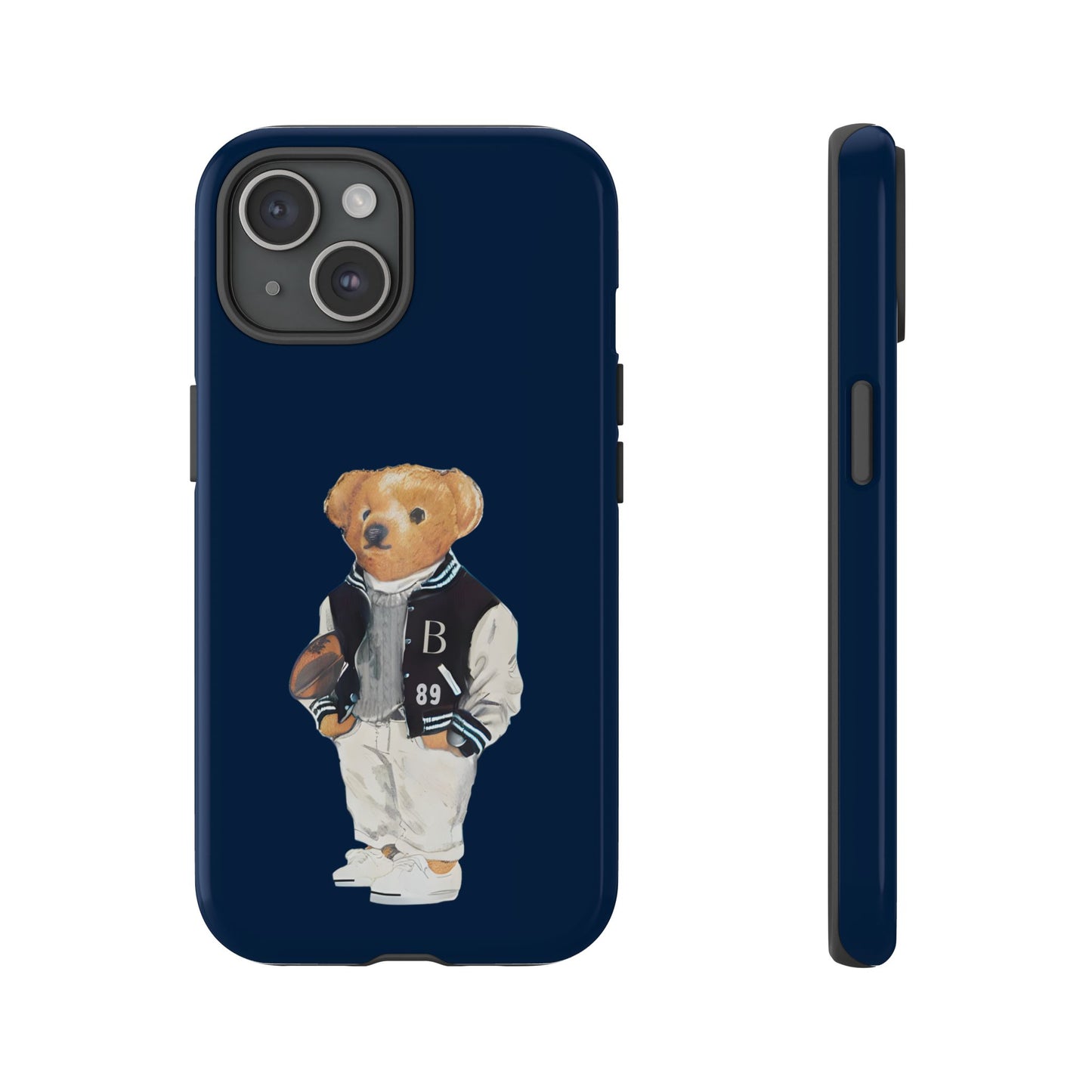 Dark Blue Tough Bear Phone Case