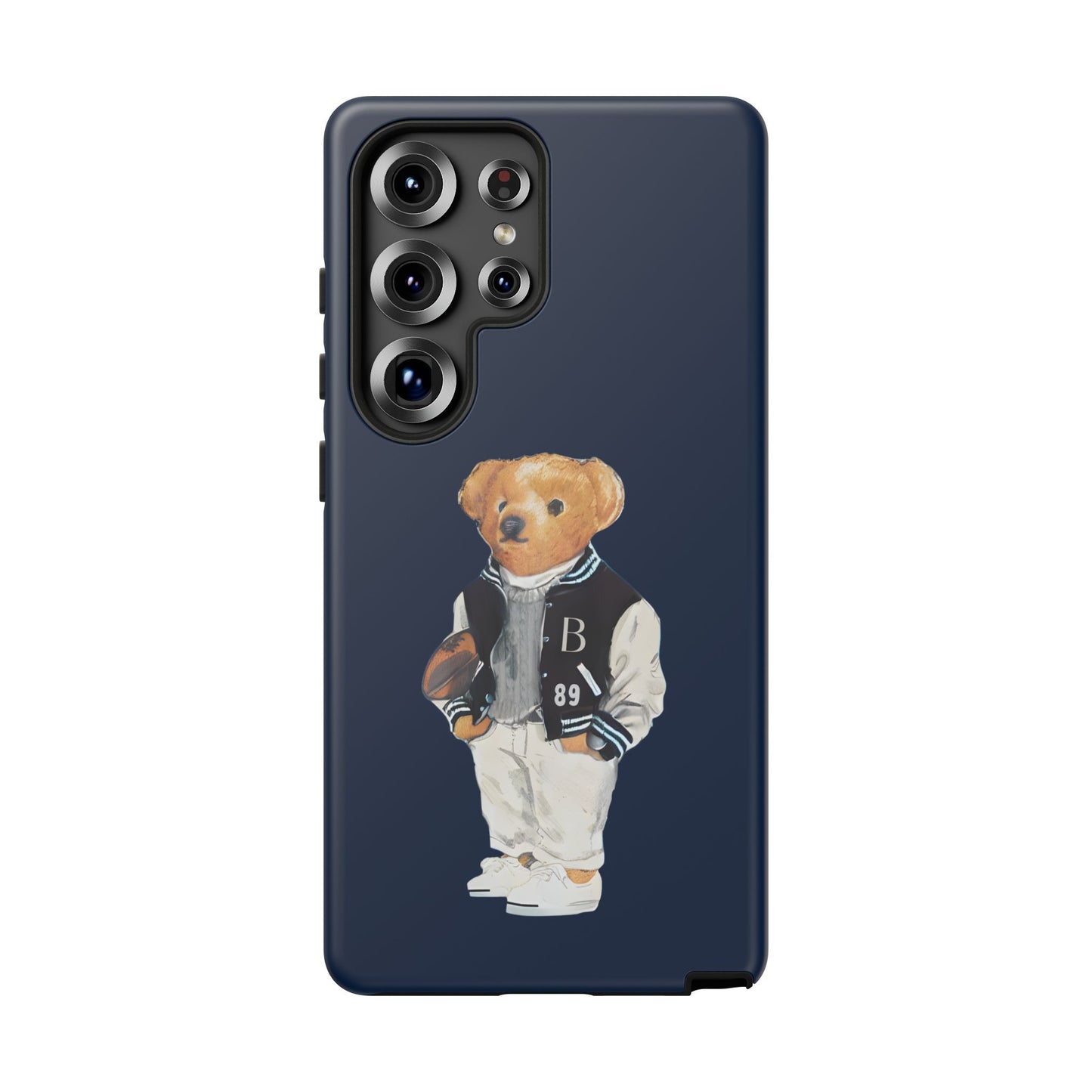 Dark Blue Tough Bear Phone Case