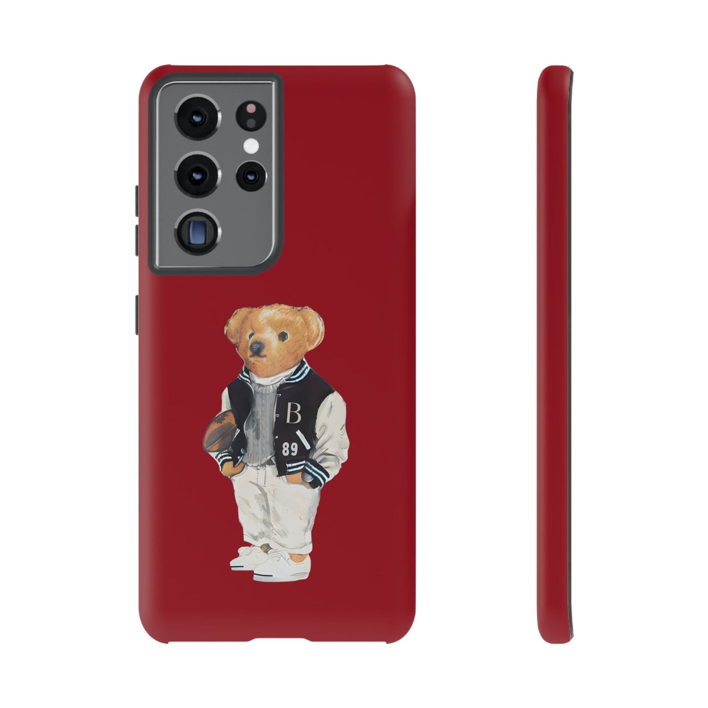 Red Tough Bear Phone Case