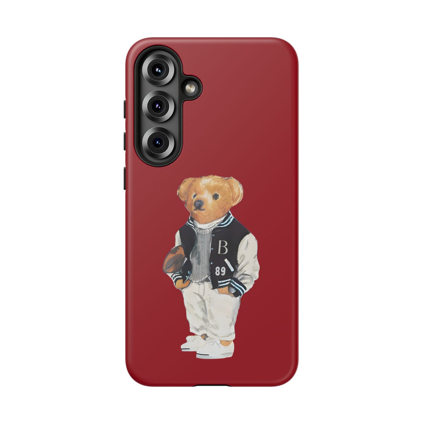 Red Tough Bear Phone Case