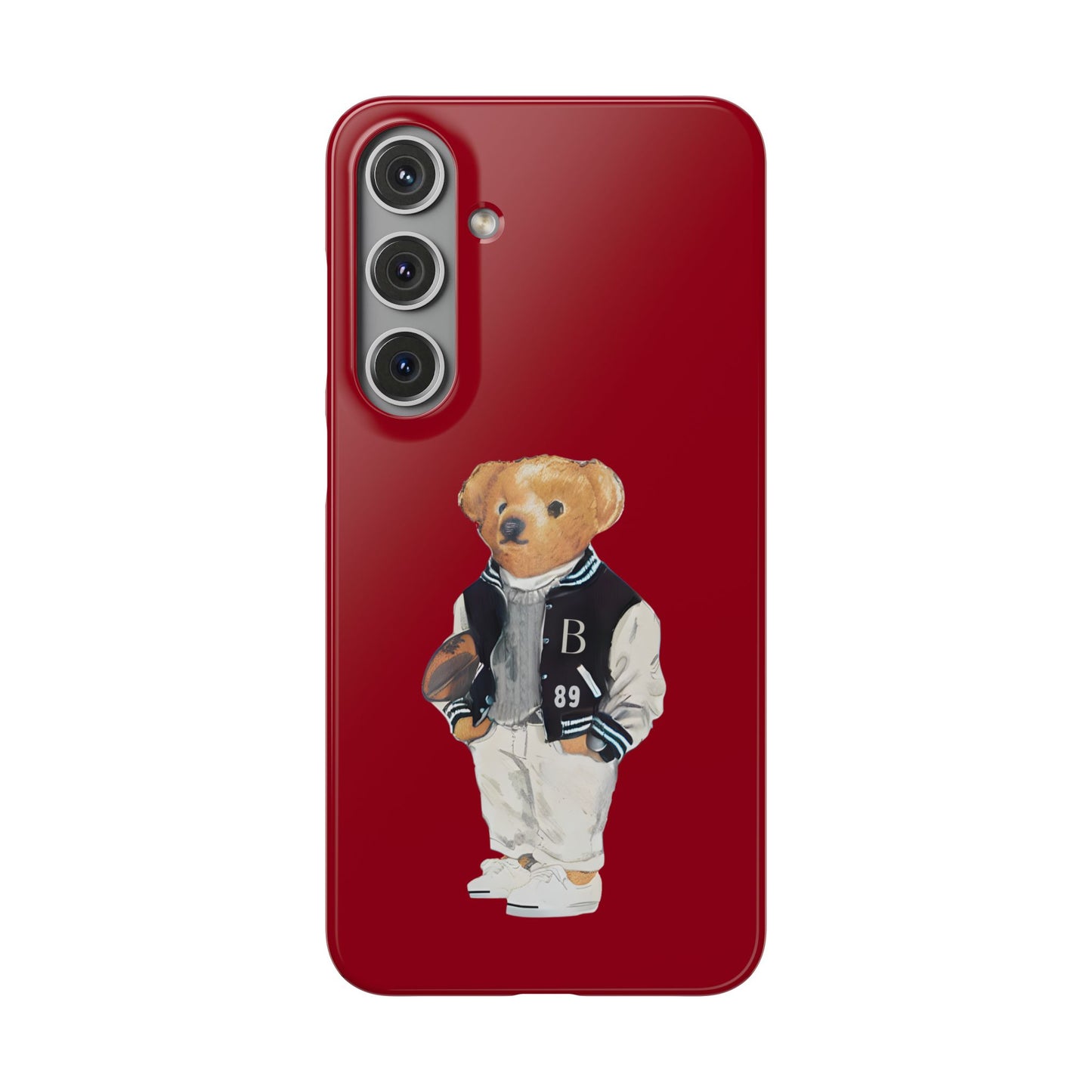 Red Bear Snap Case – Bold & Stylish