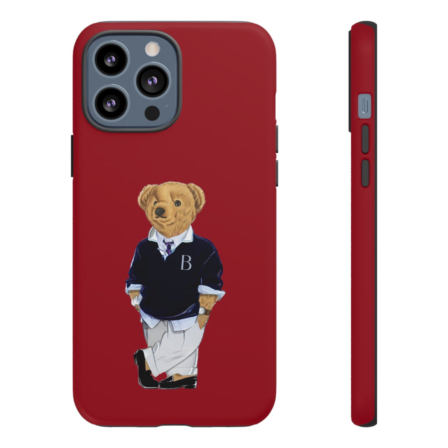 Red Bear Though Phone Case