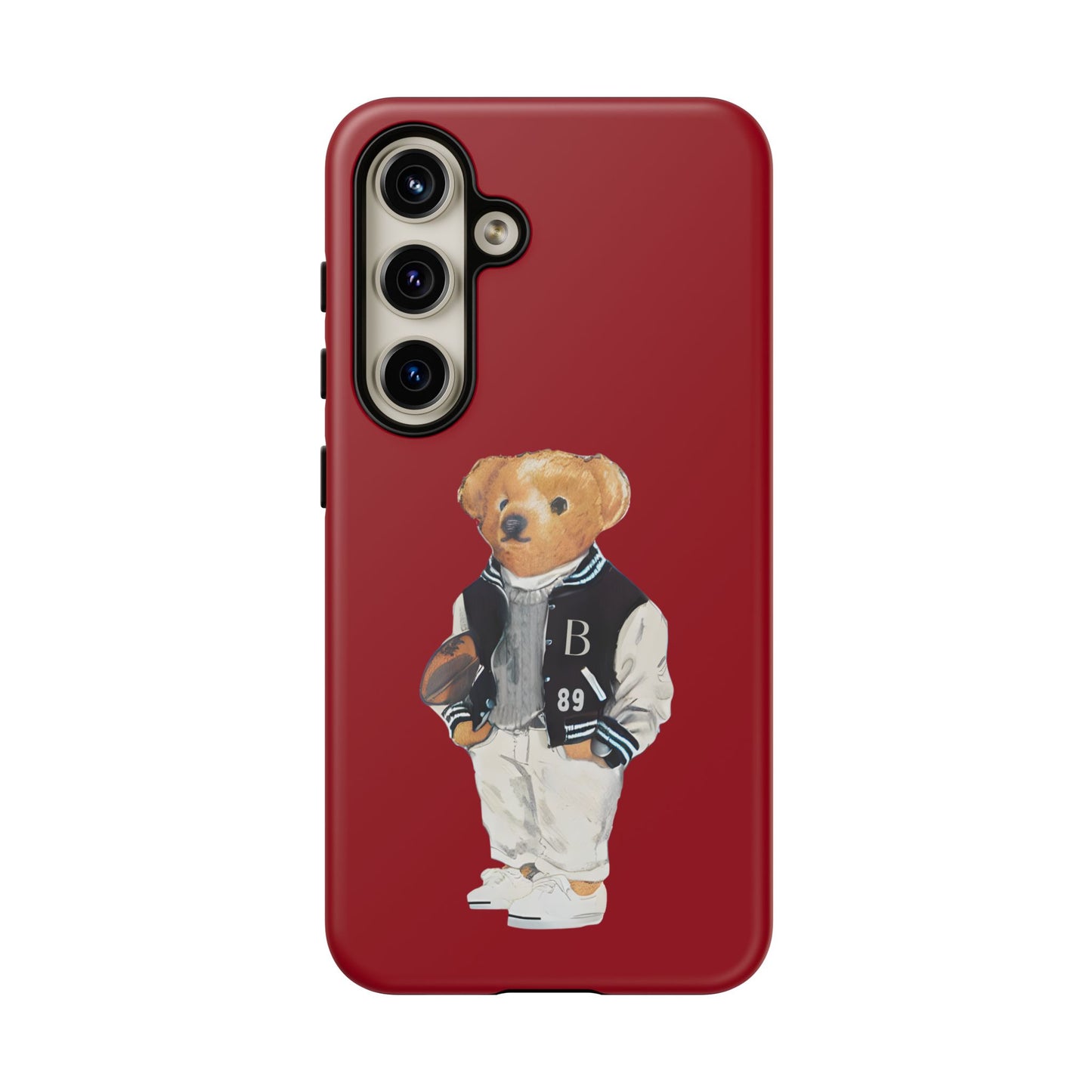 Red Tough Bear Phone Case