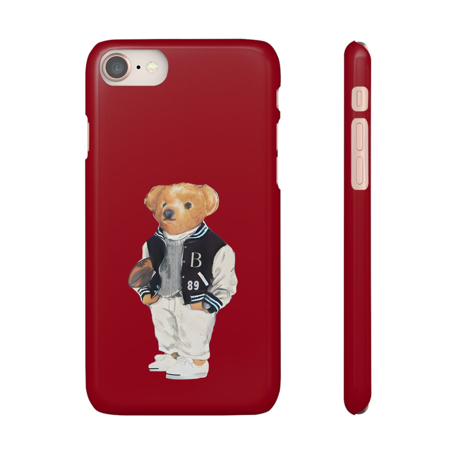 Red Bear Snap Case – Bold & Stylish