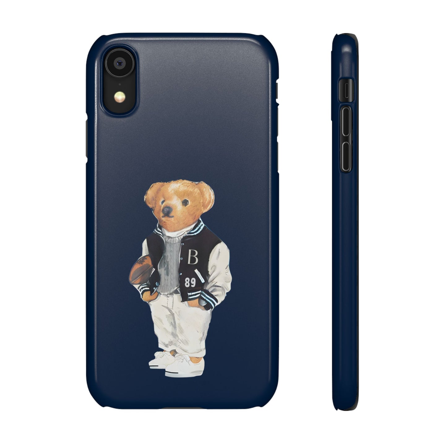 Dark Blue Bear Snap Case – Bold & Stylish