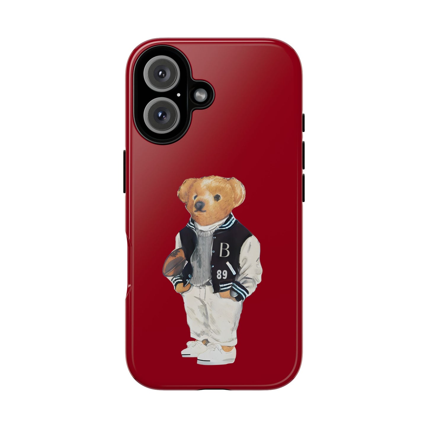 Red Tough Bear Phone Case