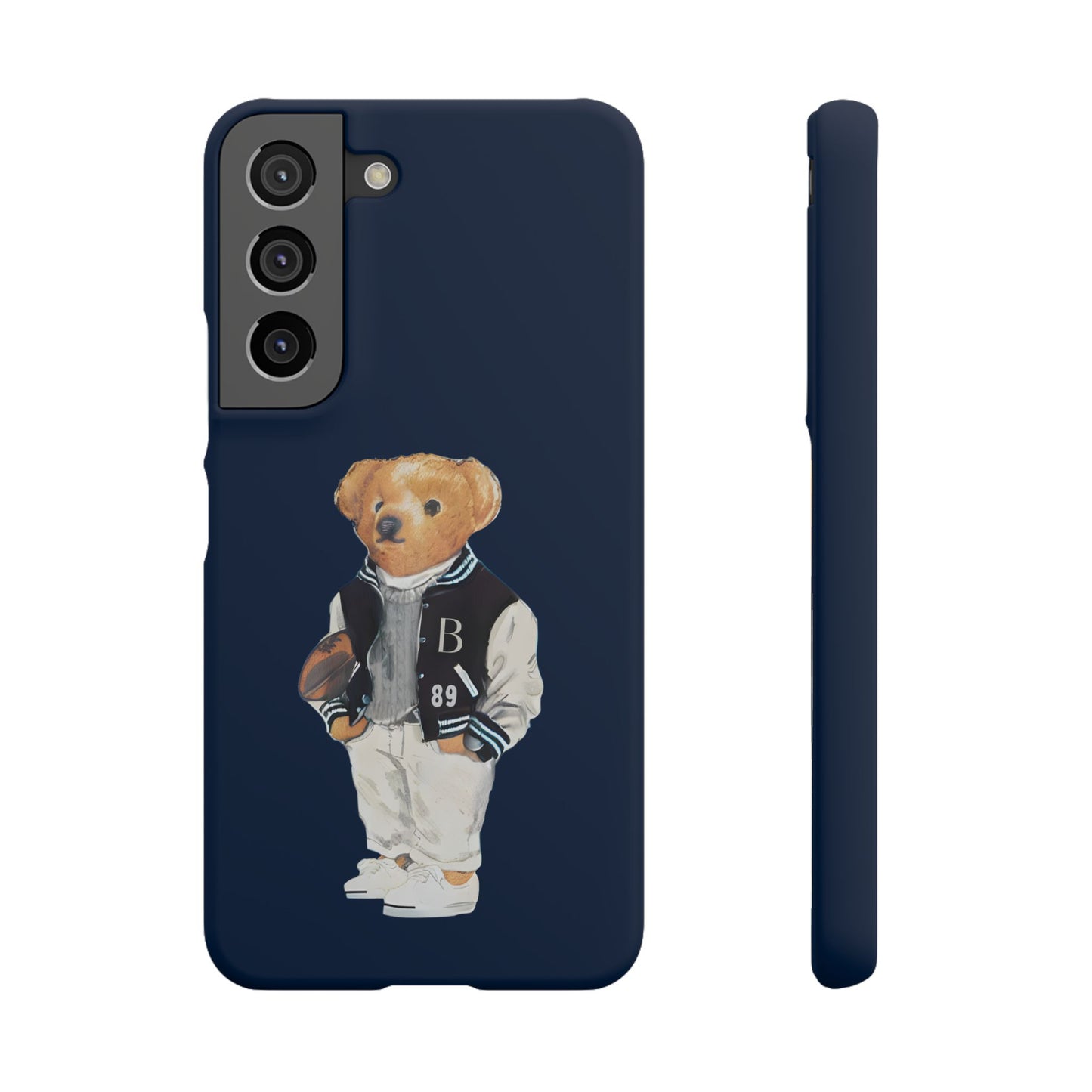 Dark Blue Bear Snap Case – Bold & Stylish