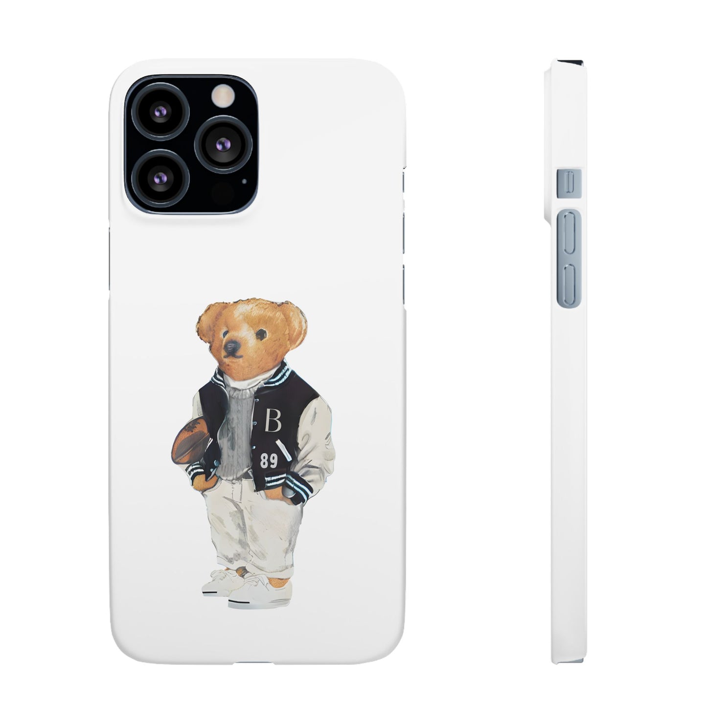 White Bear Snap Case – Bold & Stylish