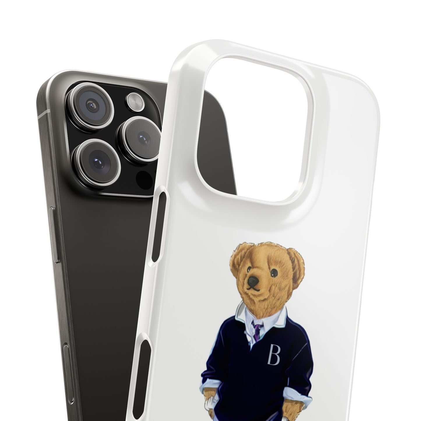 White Bear Snap Case – Bold & Stylish