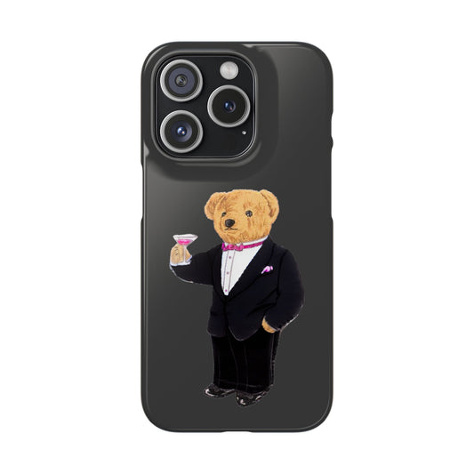 Light Black Bear Snap Case – Bold & Stylish