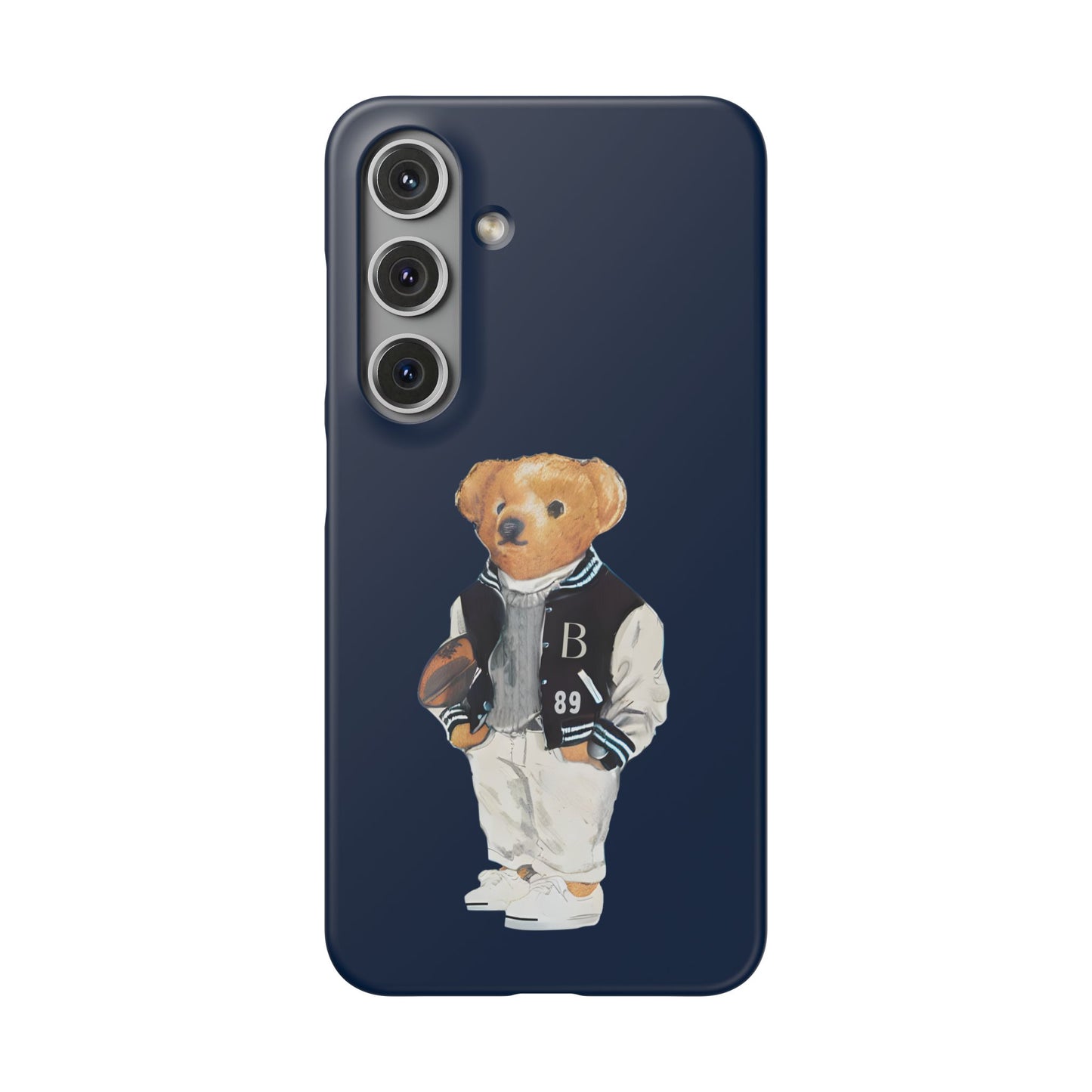 Dark Blue Bear Snap Case – Bold & Stylish