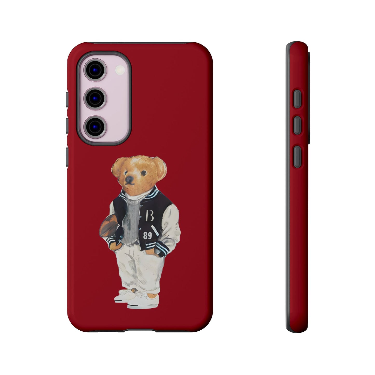 Red Tough Bear Phone Case