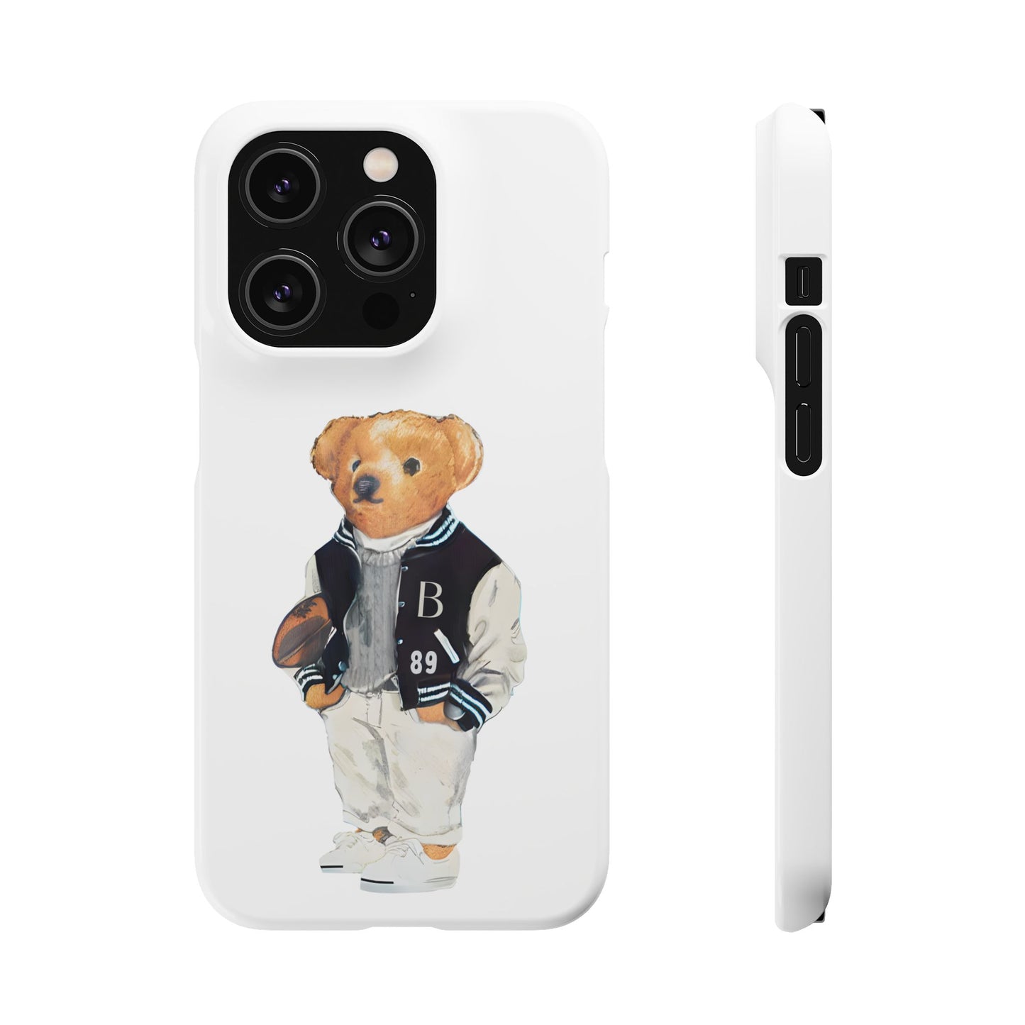 White Bear Snap Case – Bold & Stylish