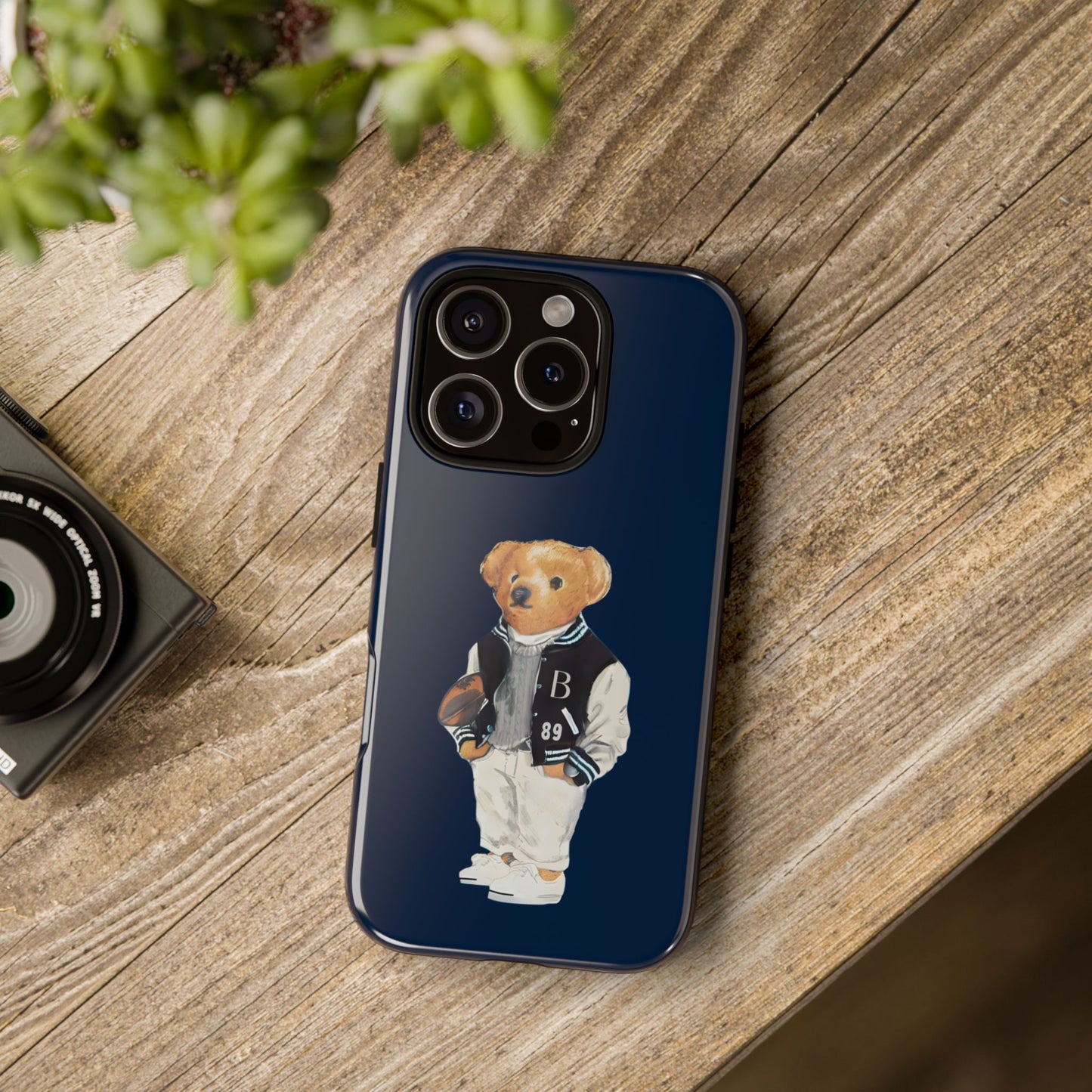 Dark Blue Tough Bear Phone Case